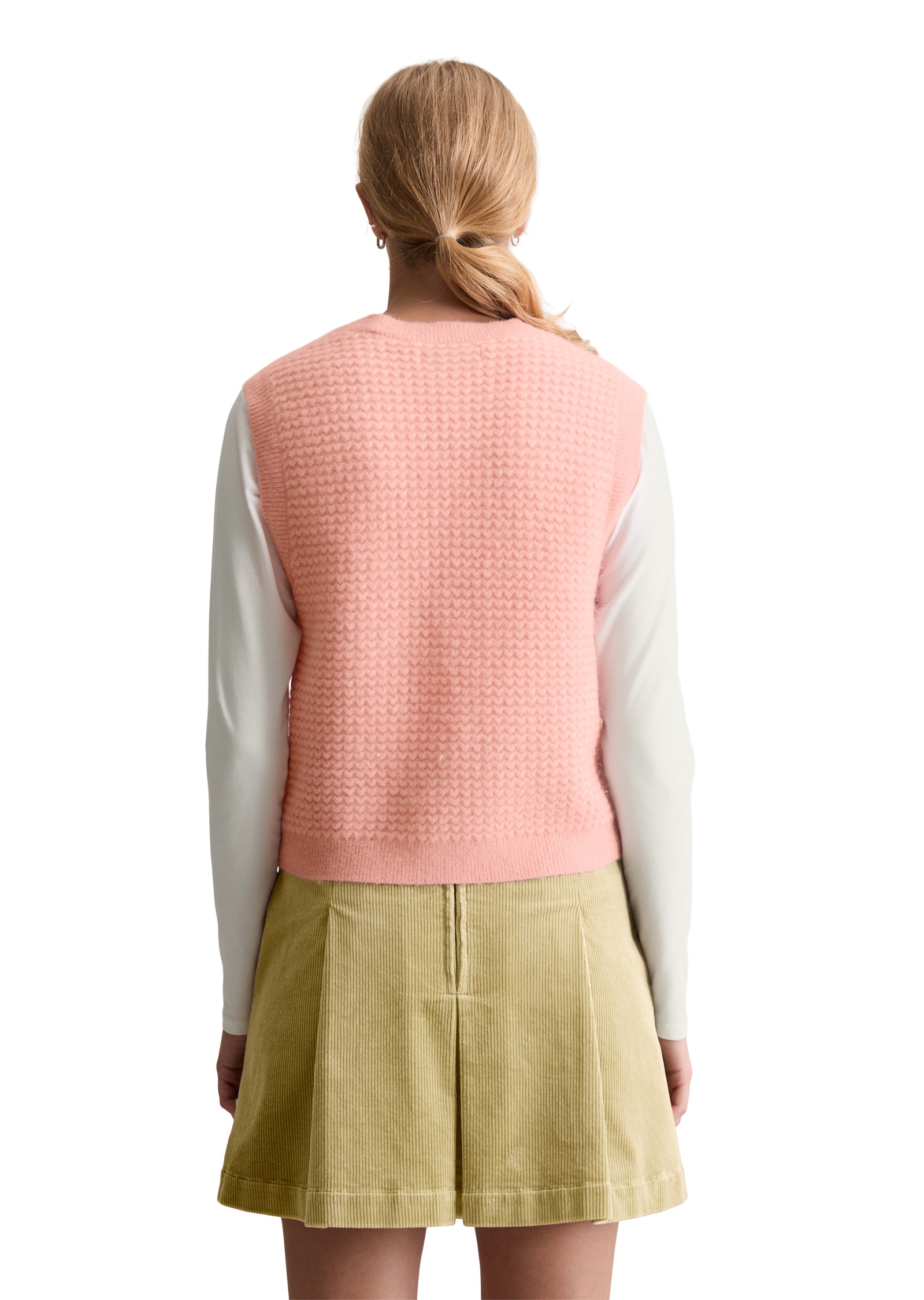 Marc O'Polo DENIM V-Ausschnitt-Pullover »aus Schurwolle-Alpakawolle-Mix«