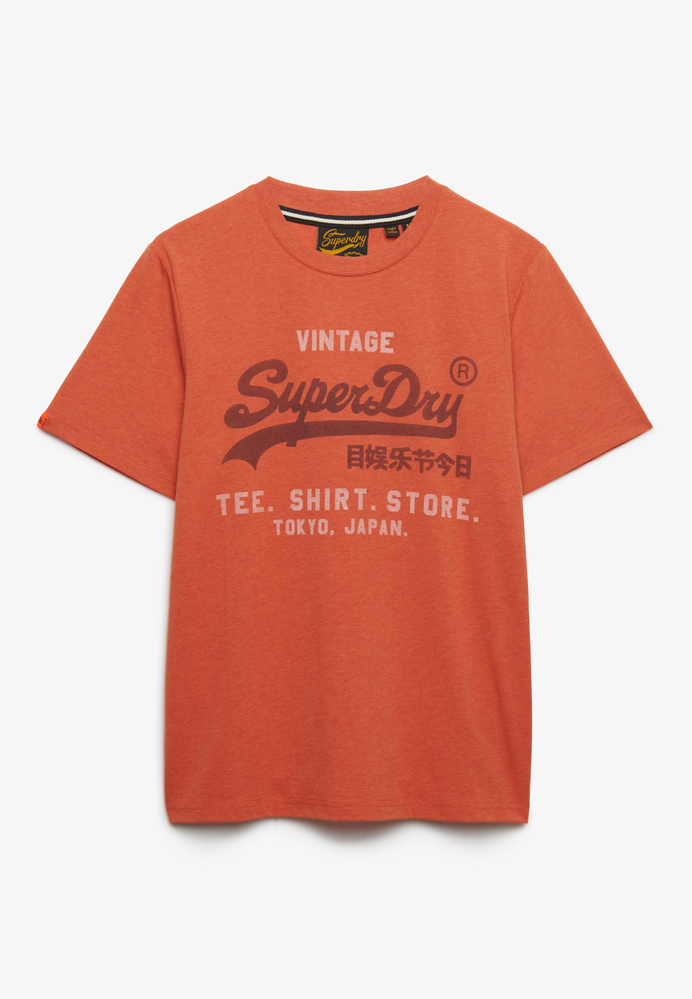 Superdry Rundhalsshirt "VL HERITAGE RELAXED TEE" Baumwollmischung, relaxed günstig online kaufen