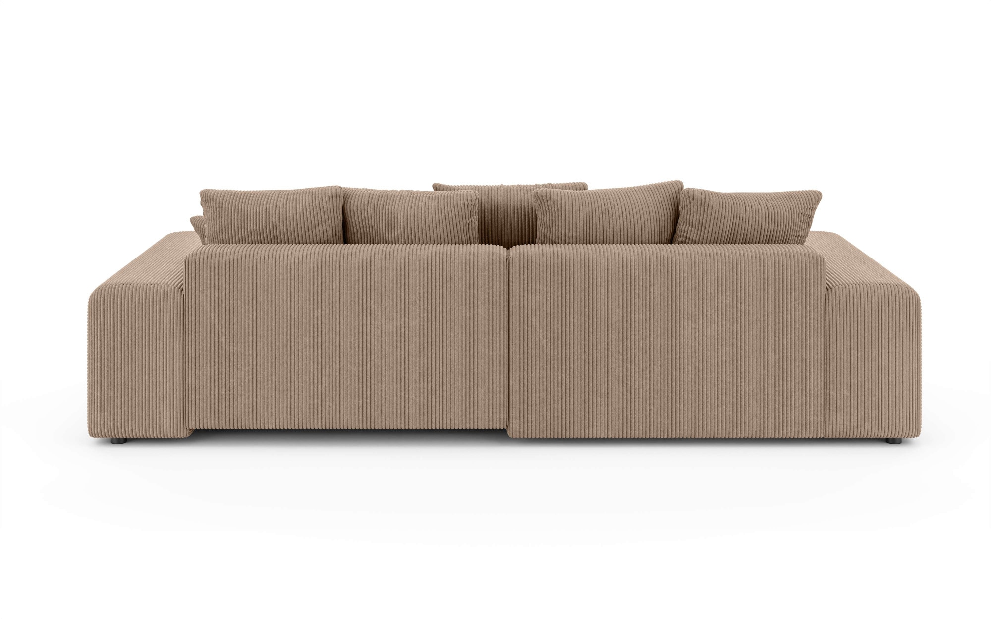 INOSIGN Ecksofa »LAKESIDE mit Bettfunktion und Bettkasten, B/T/H 257/166/84 cm«, L-Form, Recamiere beidseitig montierbar, Wellenunterfederung