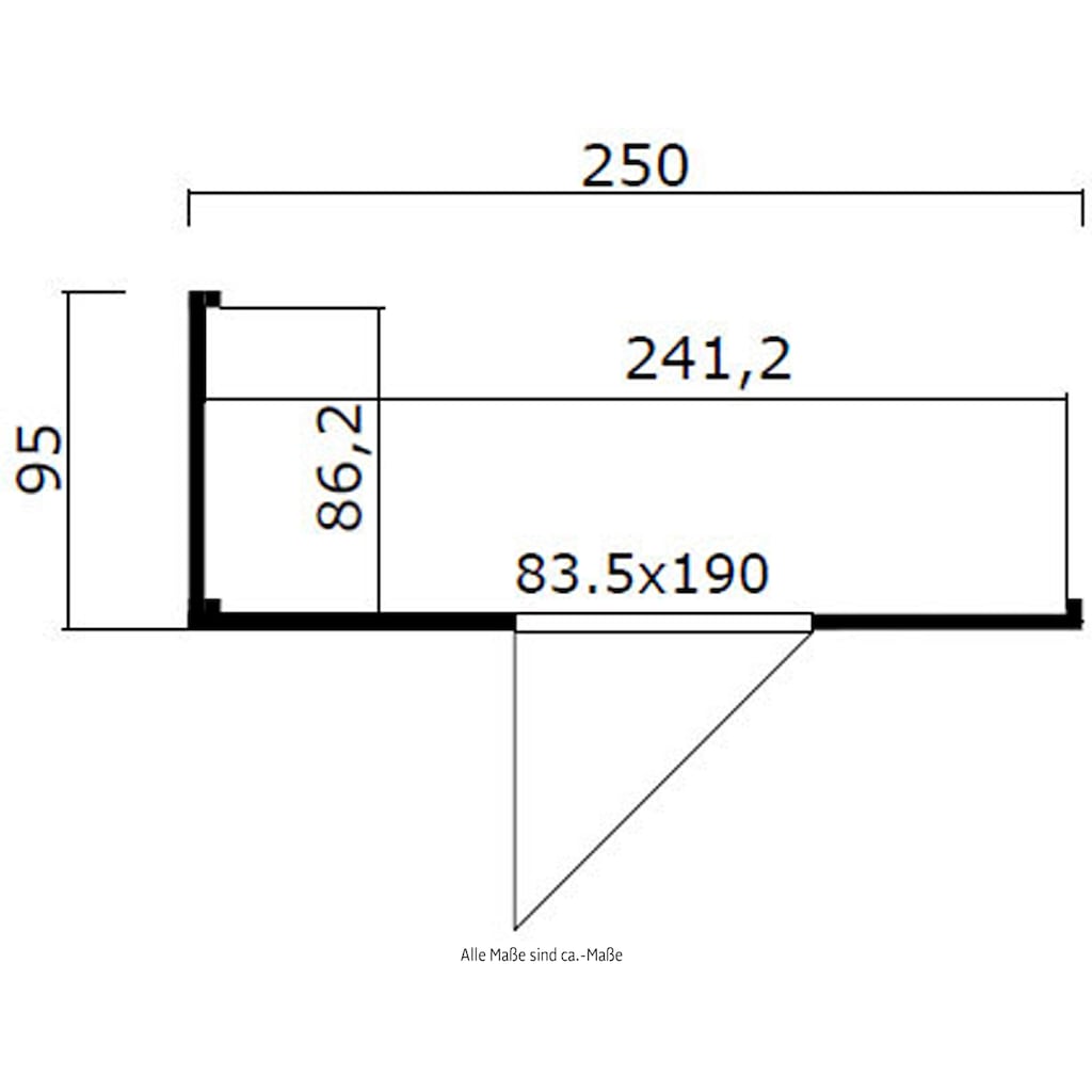 LASITA MAJA Gartenhaus »DOMEO«, (Set, inkl. Fussbodenbretter zum verlegen)