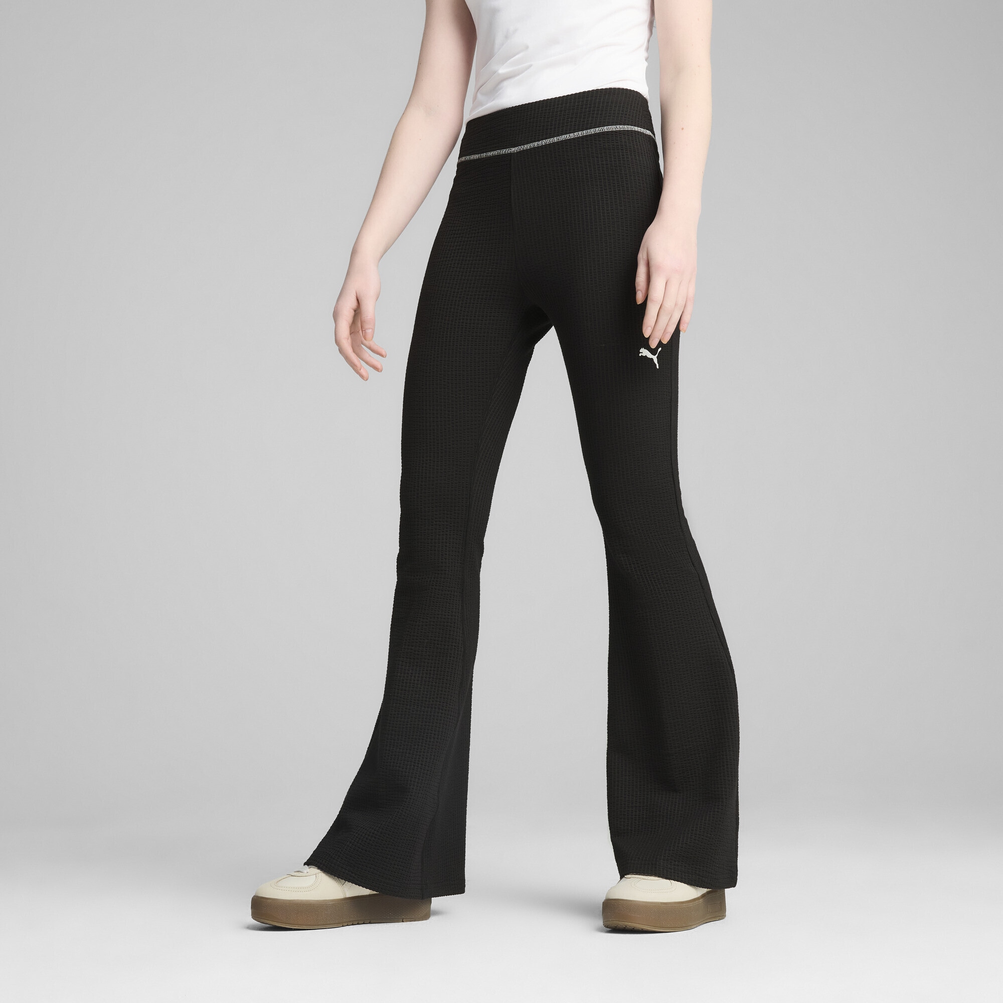PUMA Leggings »DARE TO Strukturierte ausgestellte Leggings Damen«