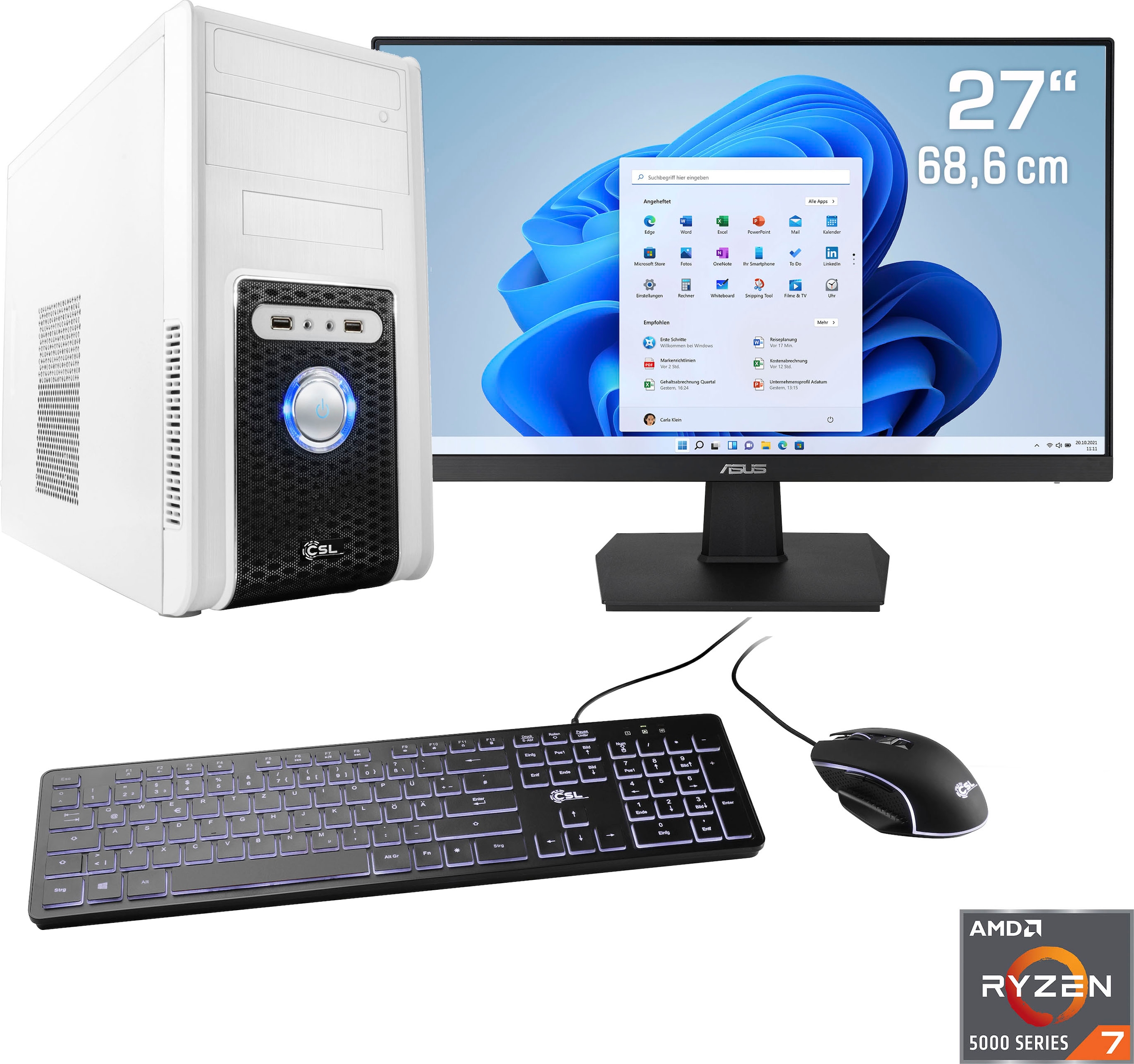 CSL Gaming-PC-Komplettsystem BAUR »Sprint | V28139«