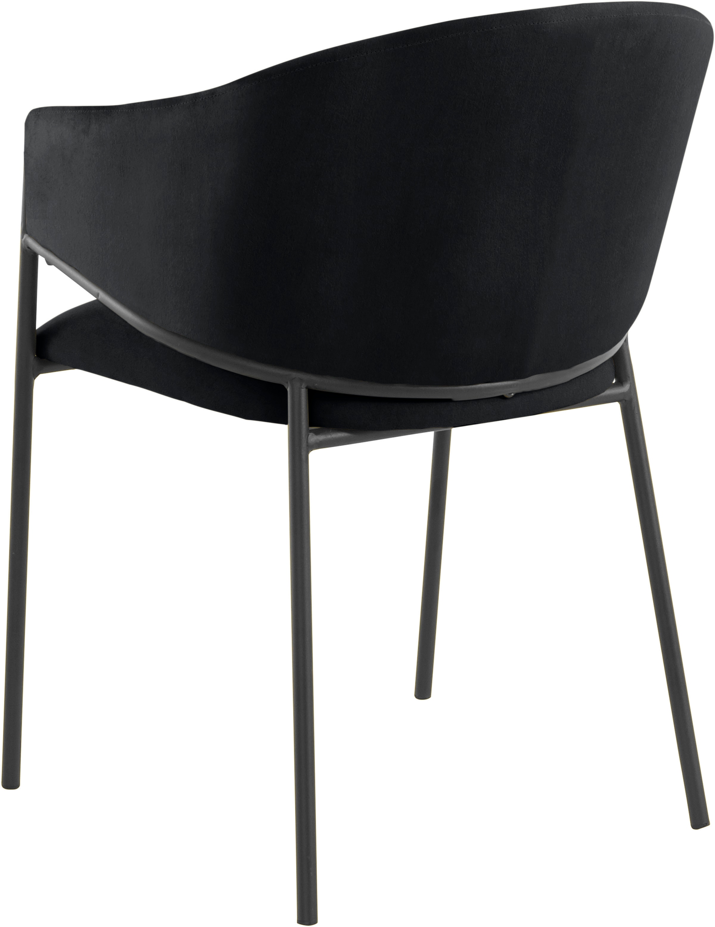 andas Armlehnstuhl »Jorun«, BAUR Sitzhöhe mit 2 im Set, cm 2er | kaufen 48 St., fein, Metallbeinen, Webstoff schwarzen