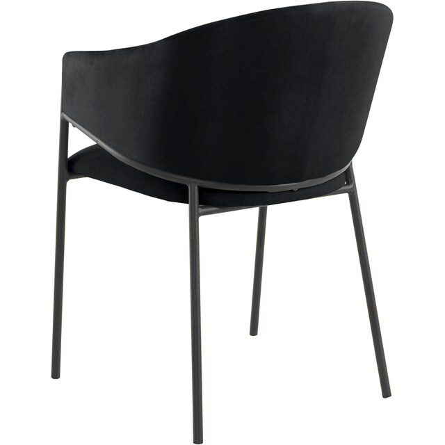 andas Armlehnstuhl »Jorun«, 2 St., Webstoff fein, im 2er Set, mit schwarzen  Metallbeinen, Sitzhöhe 48 cm kaufen | BAUR