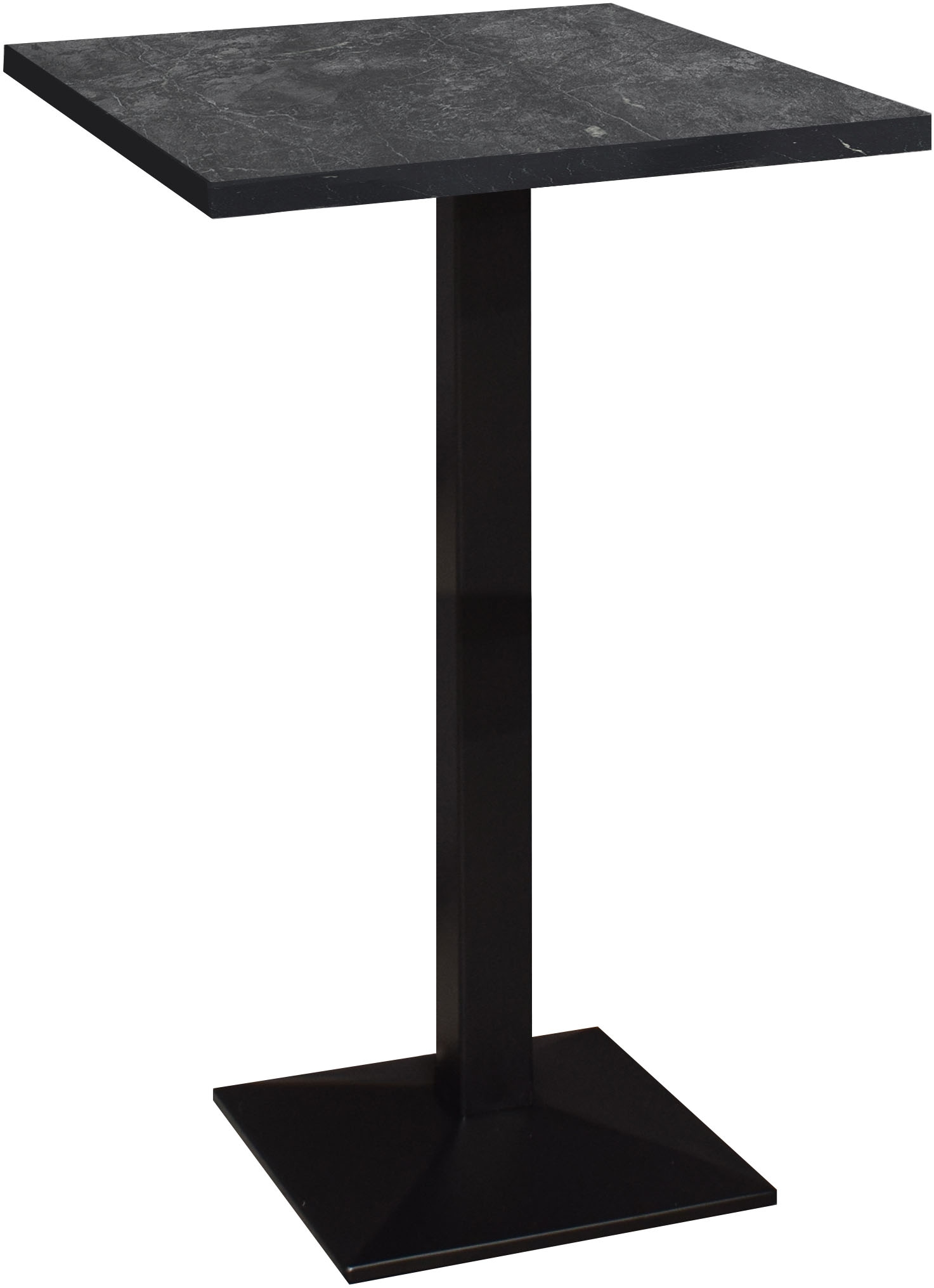 Mäusbacher "Big Bistro Metall" Quadrat-Säulengestell, eckige Platte BHT 70x105x70 cm
