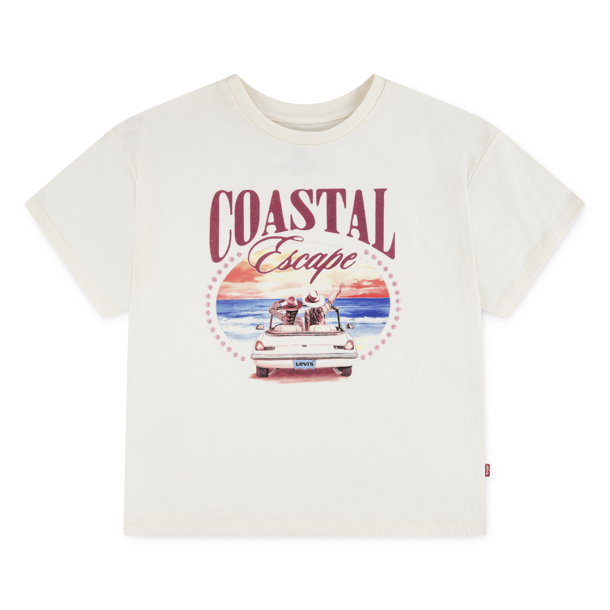 Thumbnail - Levis Kids T-Shirt "LVG COASTAL GIRLS SS TEE" for Girls, mit Print