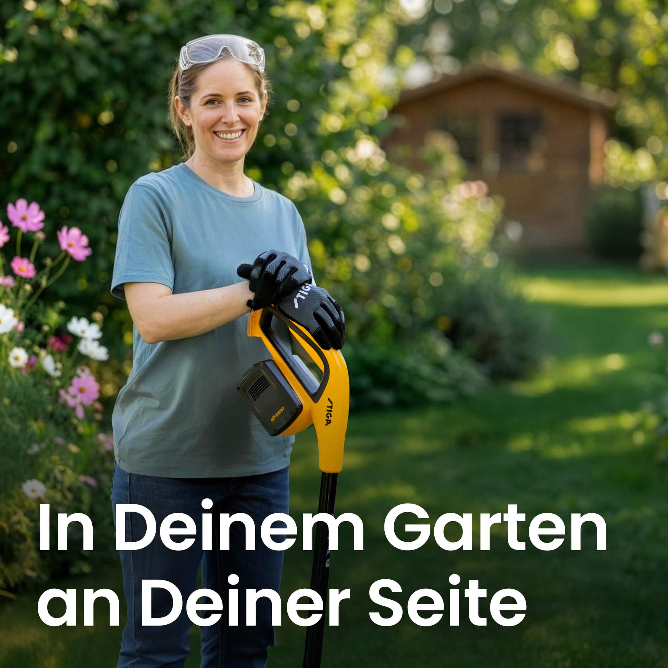 STIGA GARDEN Akku-Rasentrimmer »GT 300e« 2-in-1 Schnittsystem, inkl. 2x 2 Ah Akku und Ladegerät