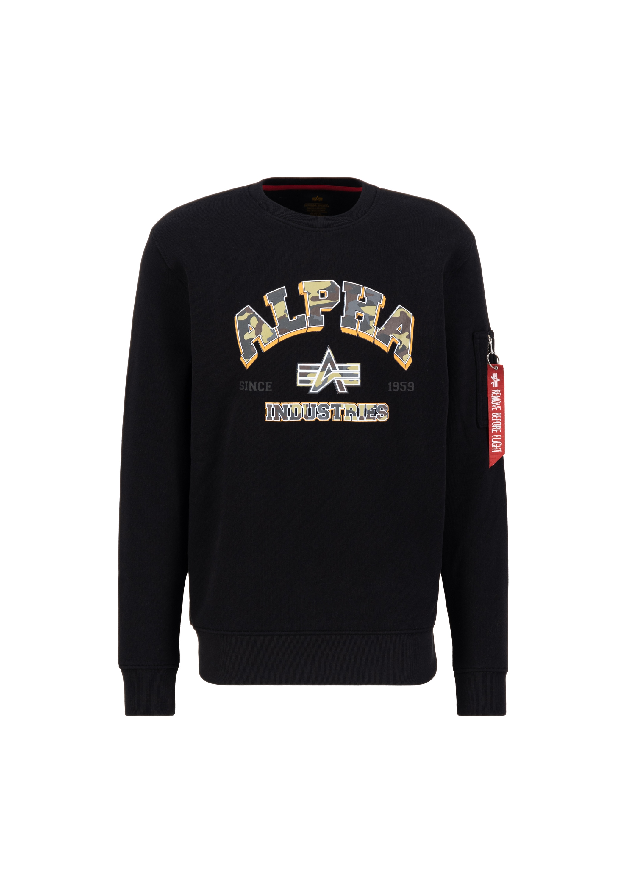 Alpha Industries Sweater Alpha Industries Men Sweatshirts College Camo Sweater