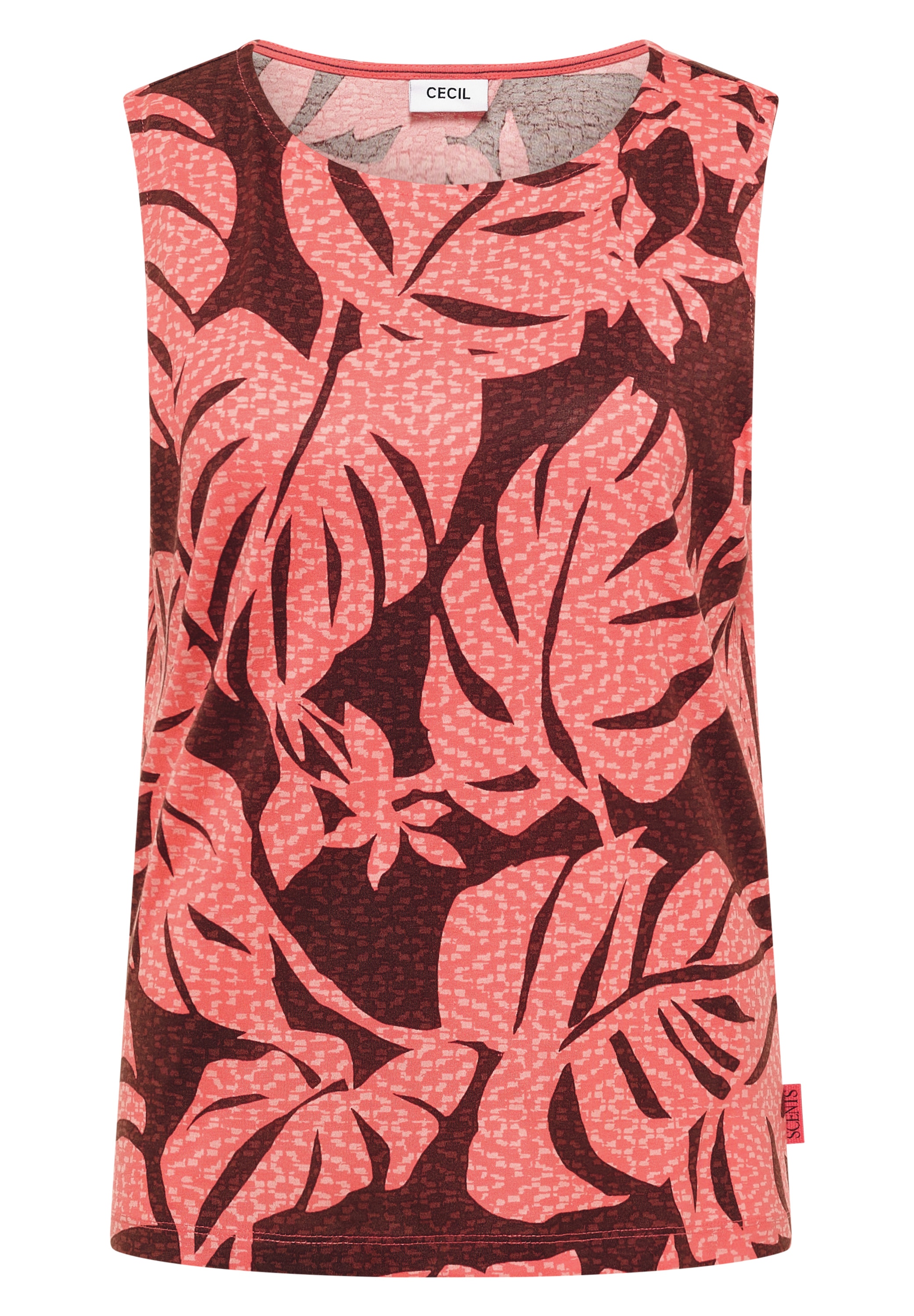 Cecil Tanktop mit Blätterprint