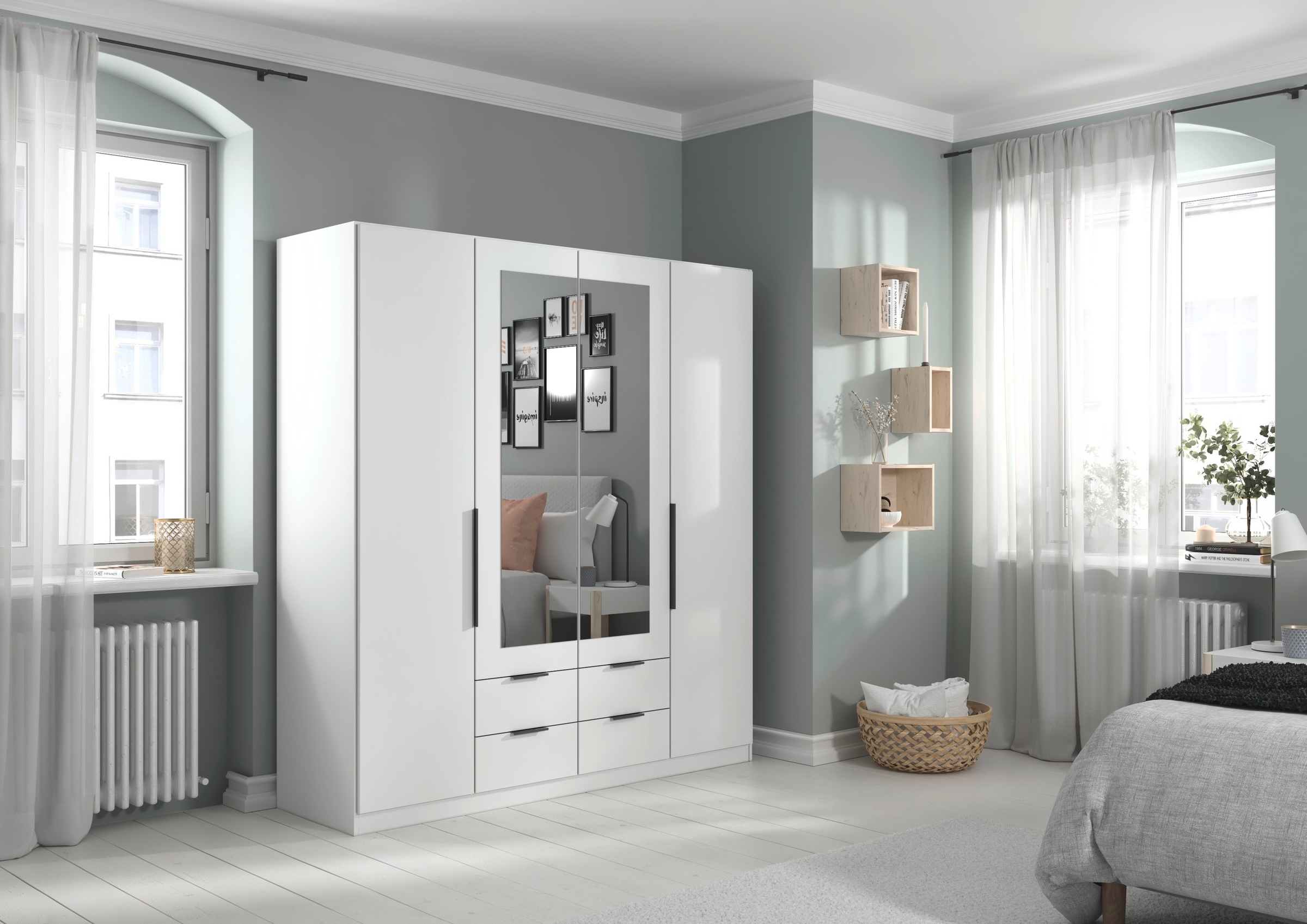 rauch Drehtürenschrank "Kleiderschrank Schrank Garderobe KREFELD optional m günstig online kaufen