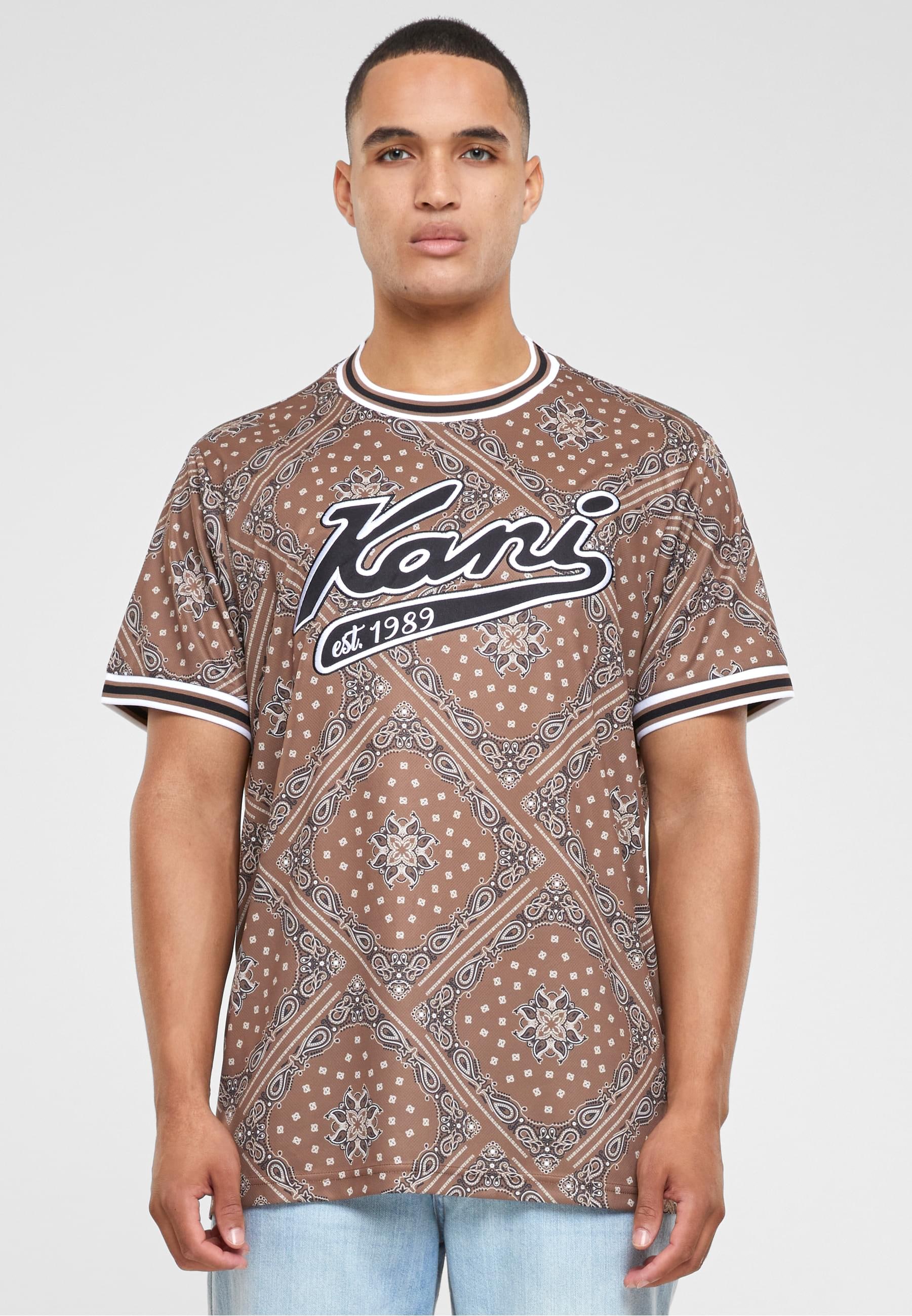 Karl Kani T-Shirt »Karl Kani Herren KM232-008-3 Unisex KK Varsity Paisley Mesh Tee«, (1 tlg.)