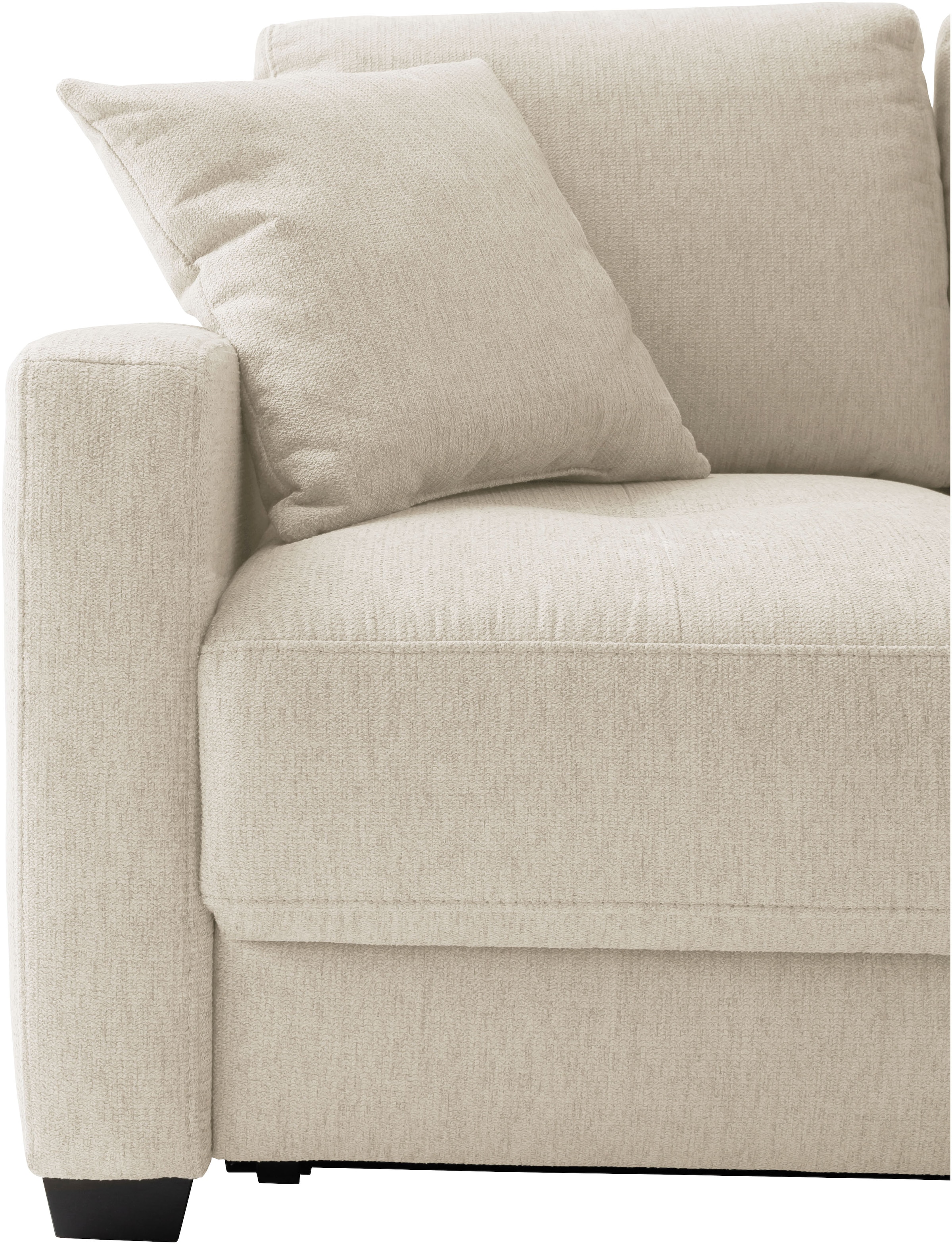 Mr. Couch Ecksofa »Pierre, L-Form mit Taschenfederkern«, mit DuraSpring-Taschenfederkern bis 140 kg belastbar