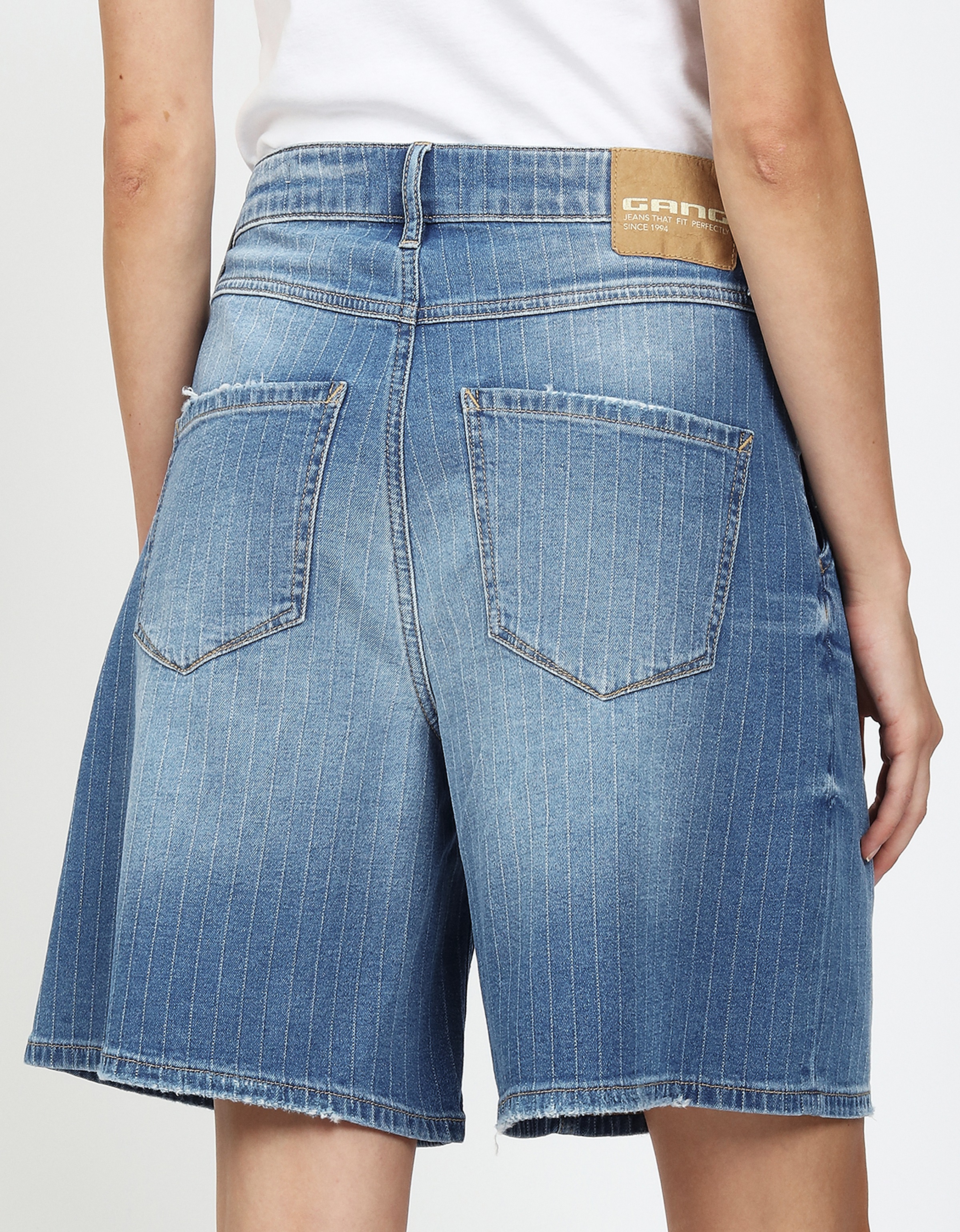 GANG 94WANDA Bermuda Shorts Bahama Stripe 27 3