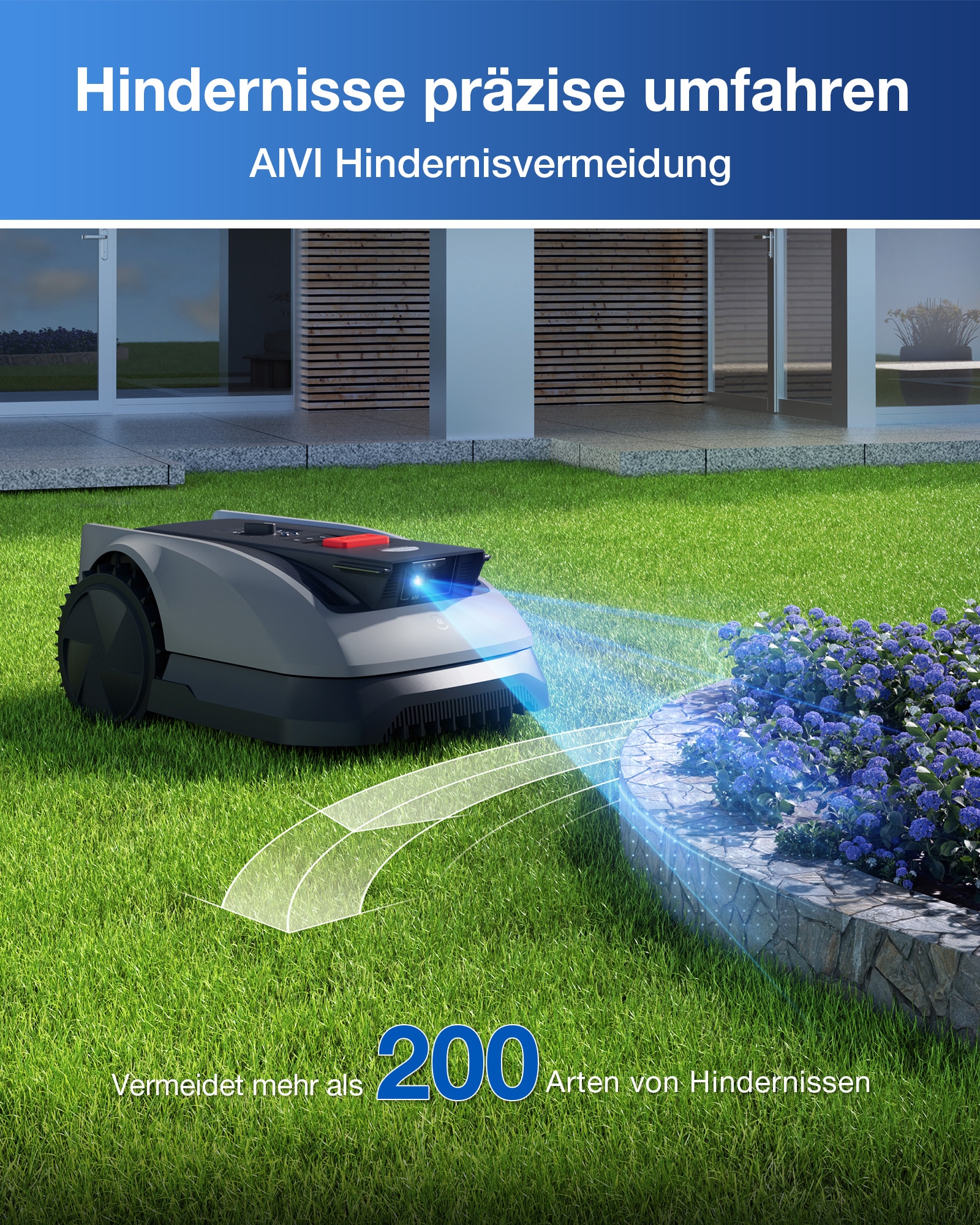 ECOVACS Rasenmähroboter »GOAT O600 RTK« Mäheffizienz von 100 m²/h,   mit präziser RTK-Navigation und KI-Kamera zur Hindernisvermeidung