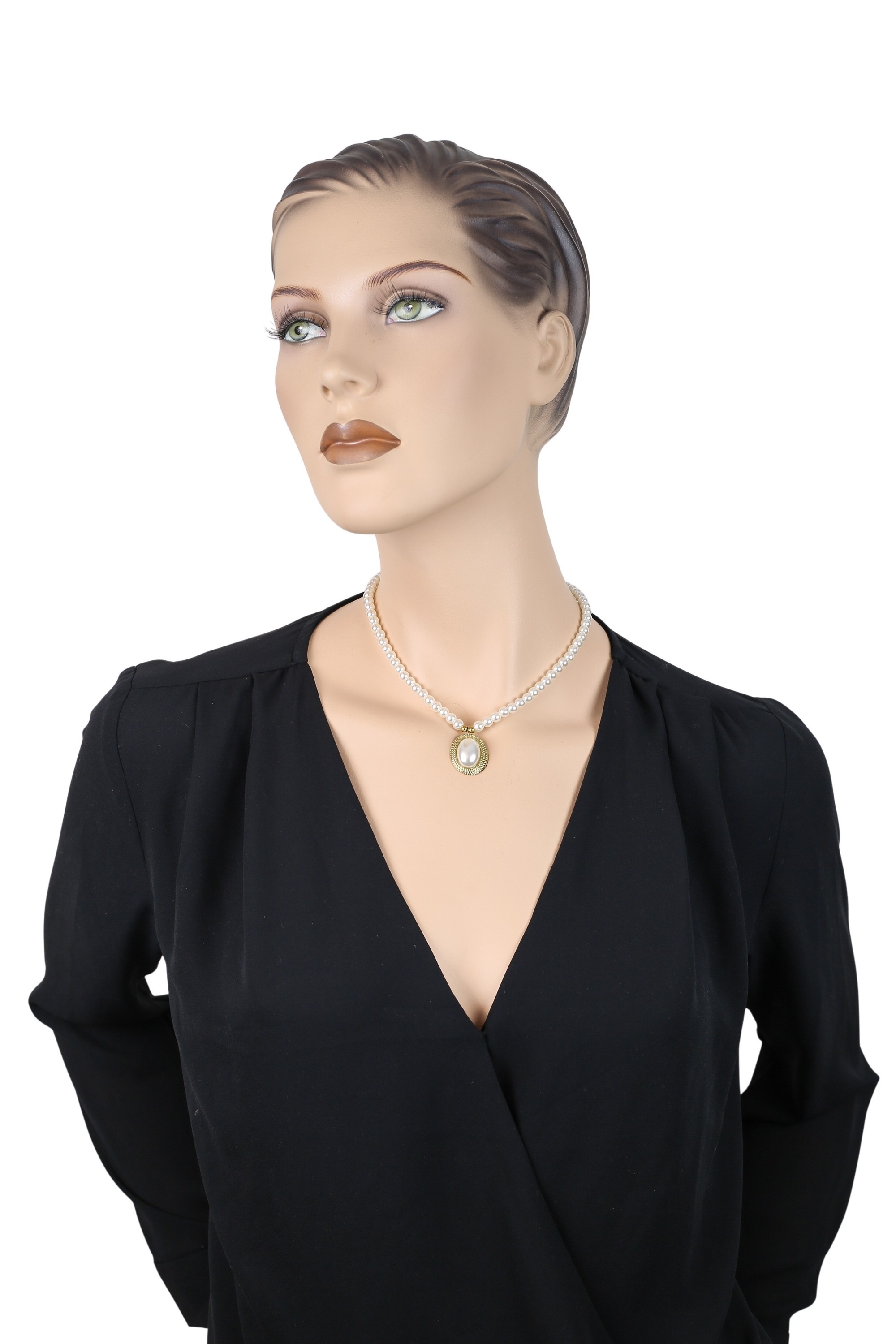 COLLEZIONE ALESSANDRO Kette mit Anhänger »Timeless Pearl«, Ovaler Anhänger im Vintage-Stil