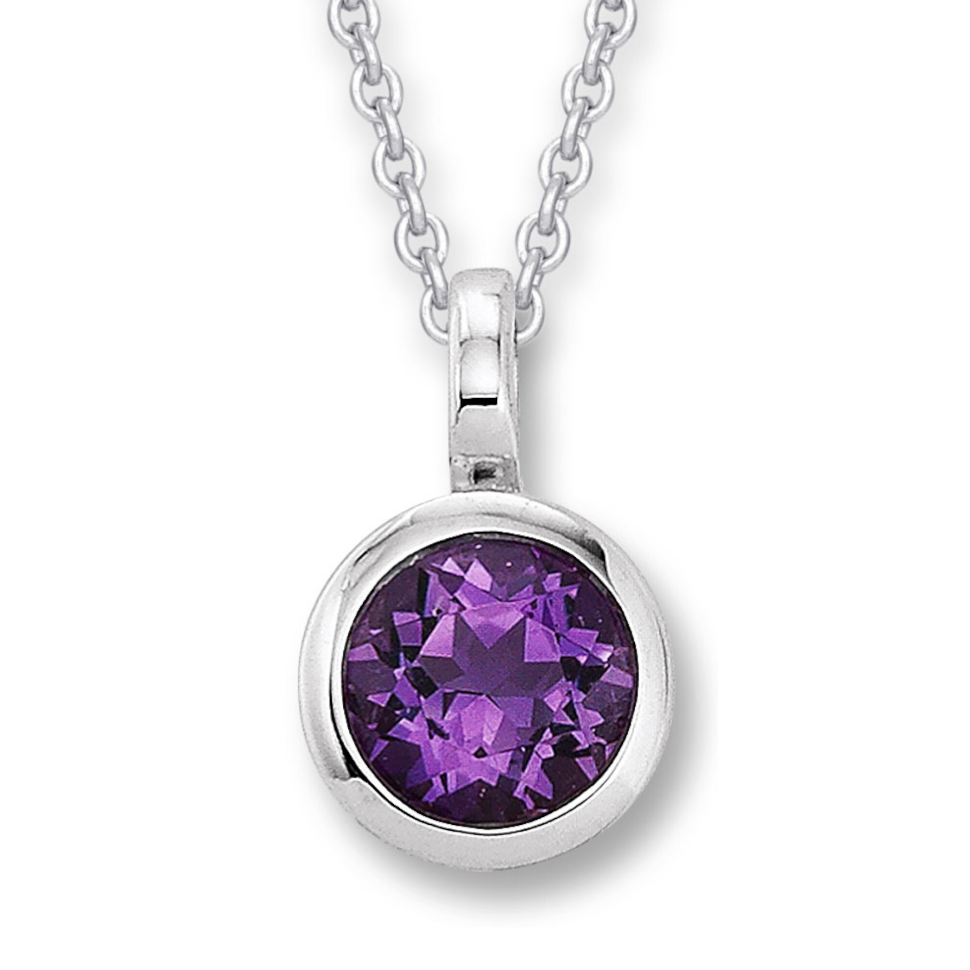 ONE ELEMENT Kettenanhänger »Amethyst Anhänger aus 333 Weißgold«, ein ausdrucksstarkes Schmuckstück für jeden Anlass