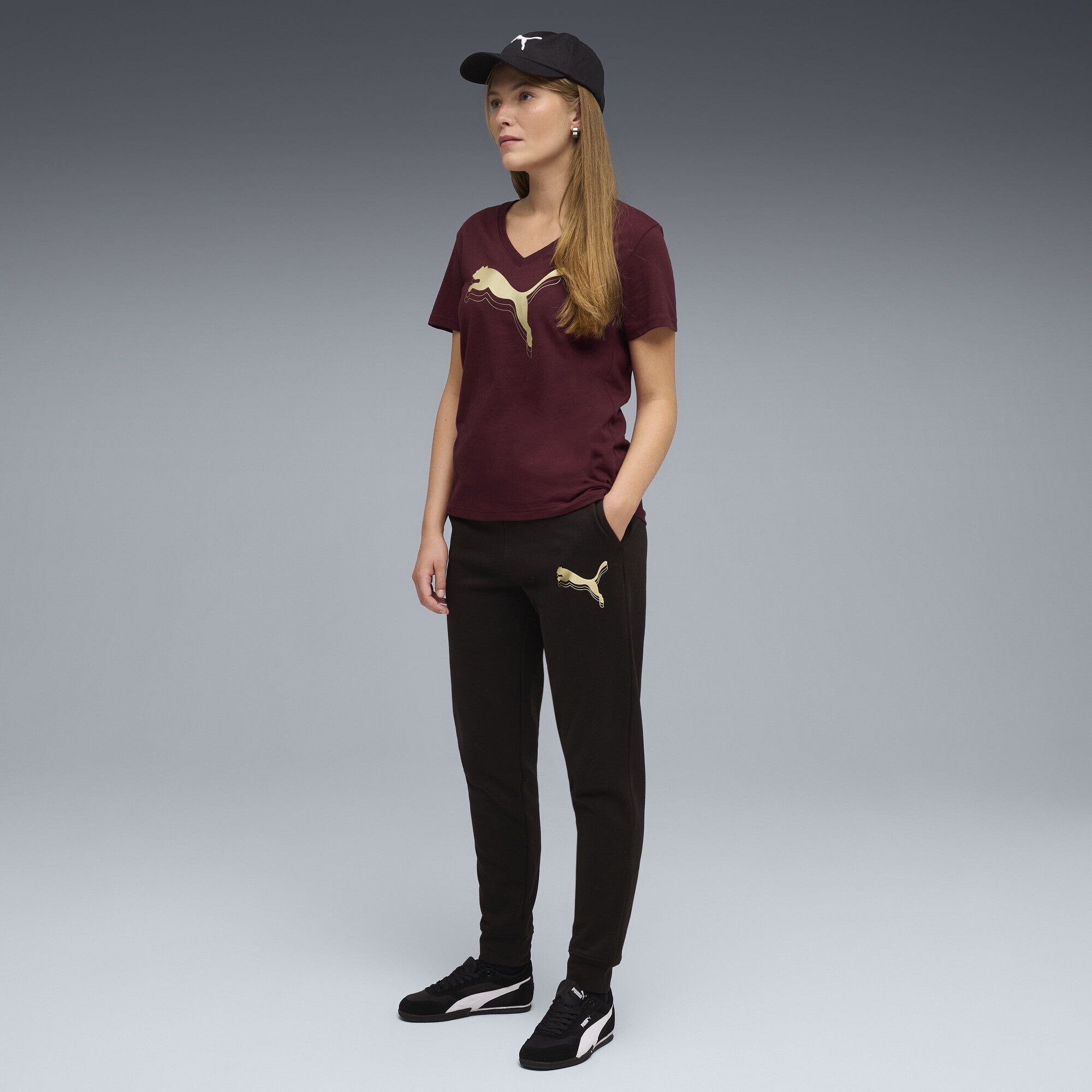 PUMA Sporthose »Essentials Metallic Jogginghose Damen«