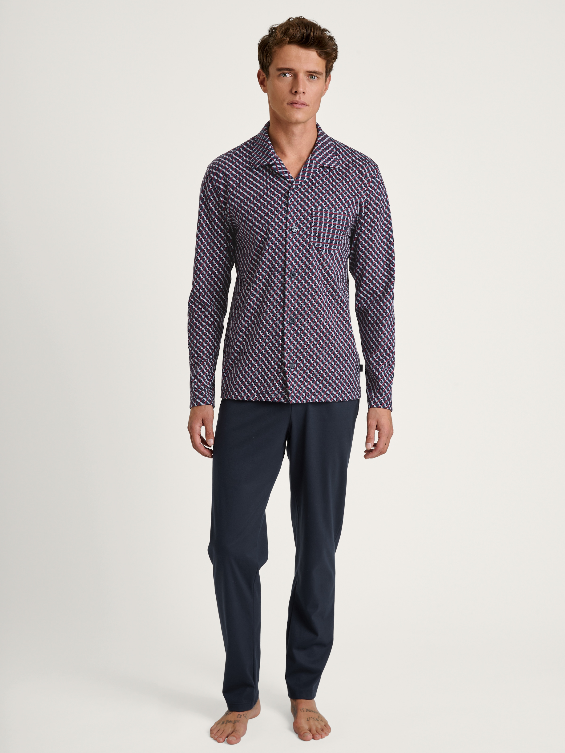 CALIDA Pyjama "Relax Imprint" 2 Stk. tlg., mit feinem, glattem Stoff für er günstig online kaufen