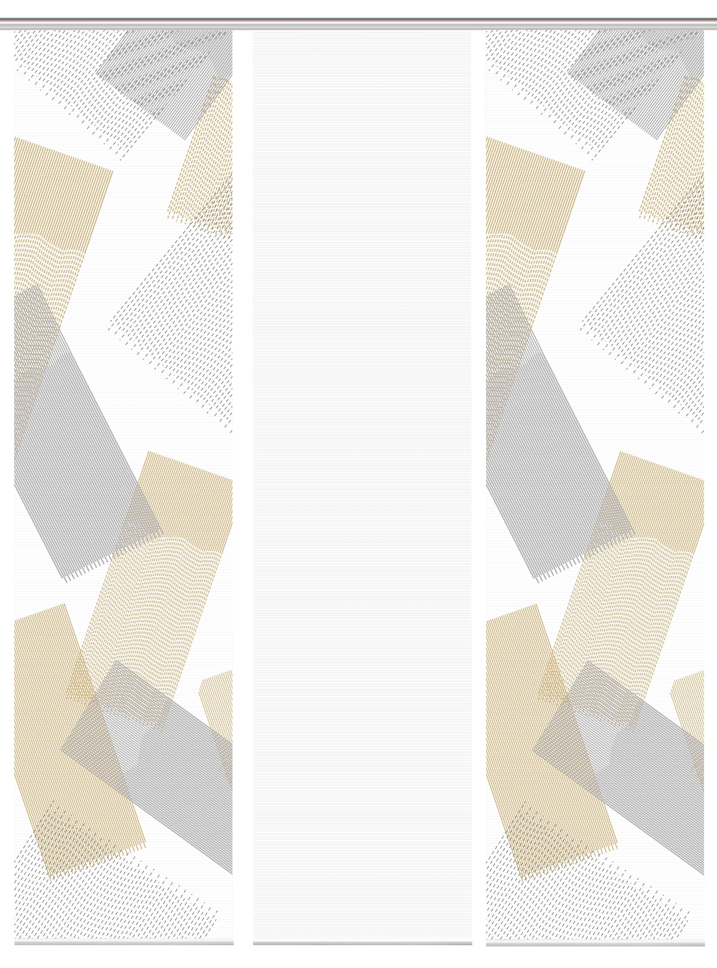 Thumbnail - Vision Schiebegardine "NAYAH" Paneelwagen 3 Stk. tlg. SET,SCHIEBEVORHANG,BAMBUS,DIGITALDRUCK