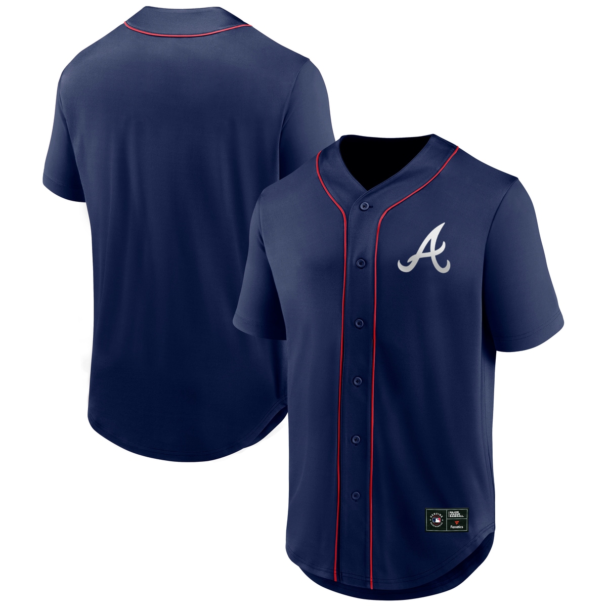 FANATICS Kinder Footballtrikot "Fanatics Trikot Atlanta Braves Core Foundation"blau, Gr. S, 100% Polyester, Trikots