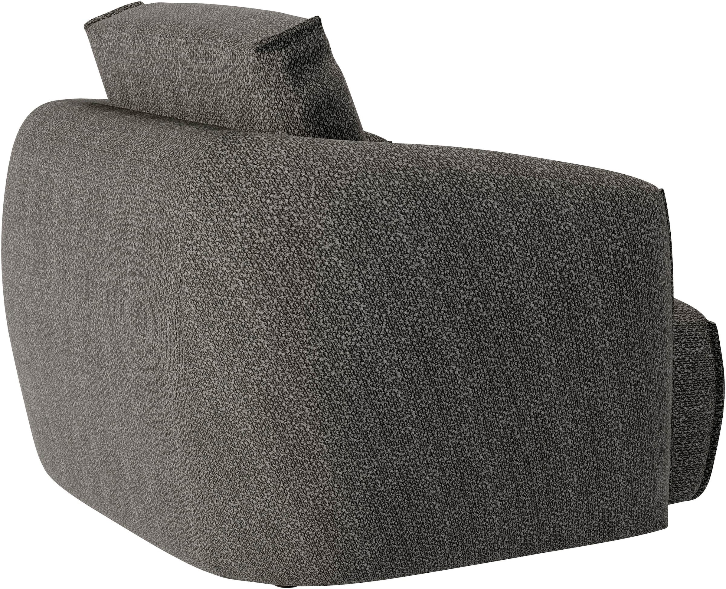 Guido Maria Kretschmer Home&Living Sessel »Shawn, Loungesessel, Designsessel mit elegant geschwungen Armlehnen«, organische Form, bequem, mit hochwertigem Bezug