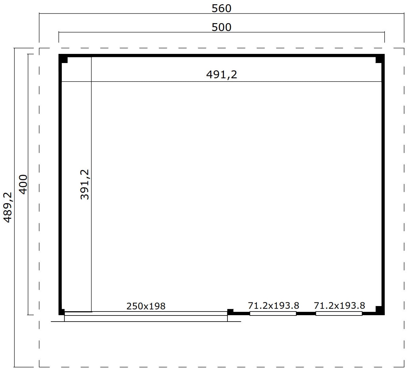LASITA MAJA Gartenhaus »DOMEO 8 CARBONGRAU/ANTHRAZIT« Fundamentmass 5000 x 4000 , Carbongrau