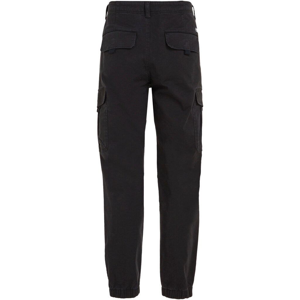 Tommy Jeans Cargohose »TJM ETHAN WASHED TWILL CARGO«, mit Bindebändern