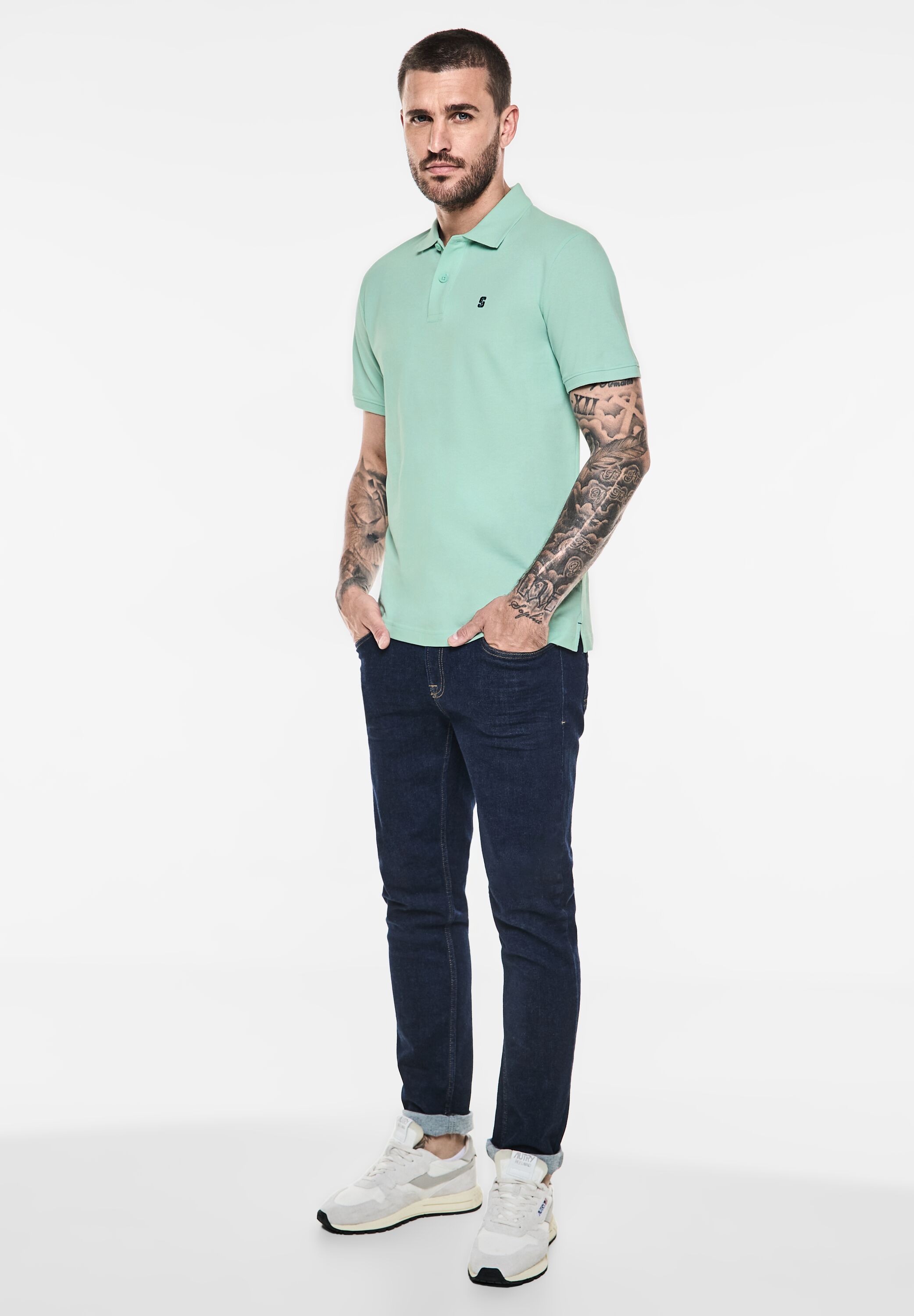 Thumbnail - STREET ONE MEN Poloshirt, in Unifarbe