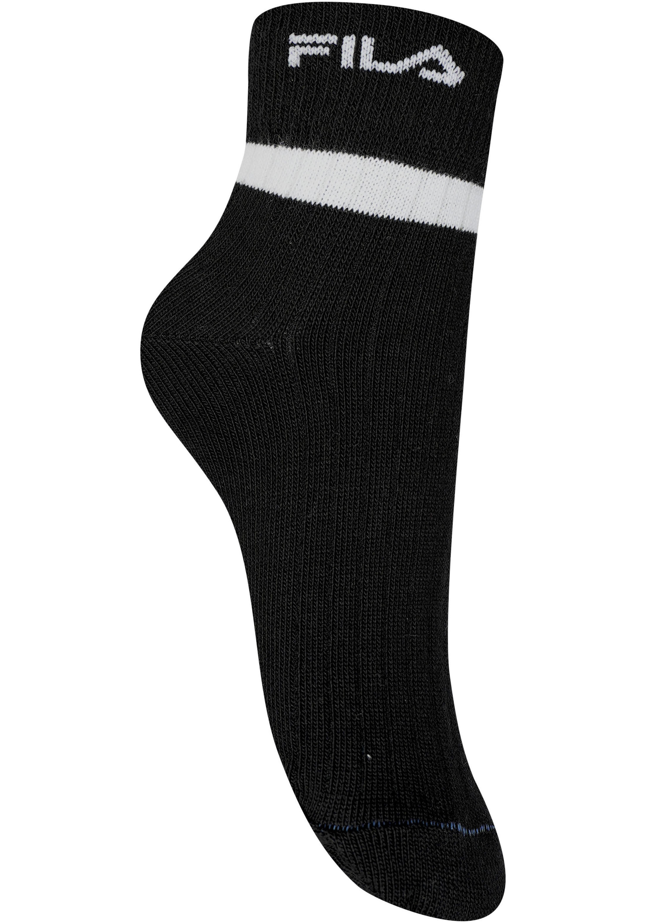 Thumbnail - Fila Kurzsocken "JUNIOR GIRL QUARTER SOCKS" 6 Stk. tlg. schlichtes Design mit dezentem Logo, feine Rippenstruktur