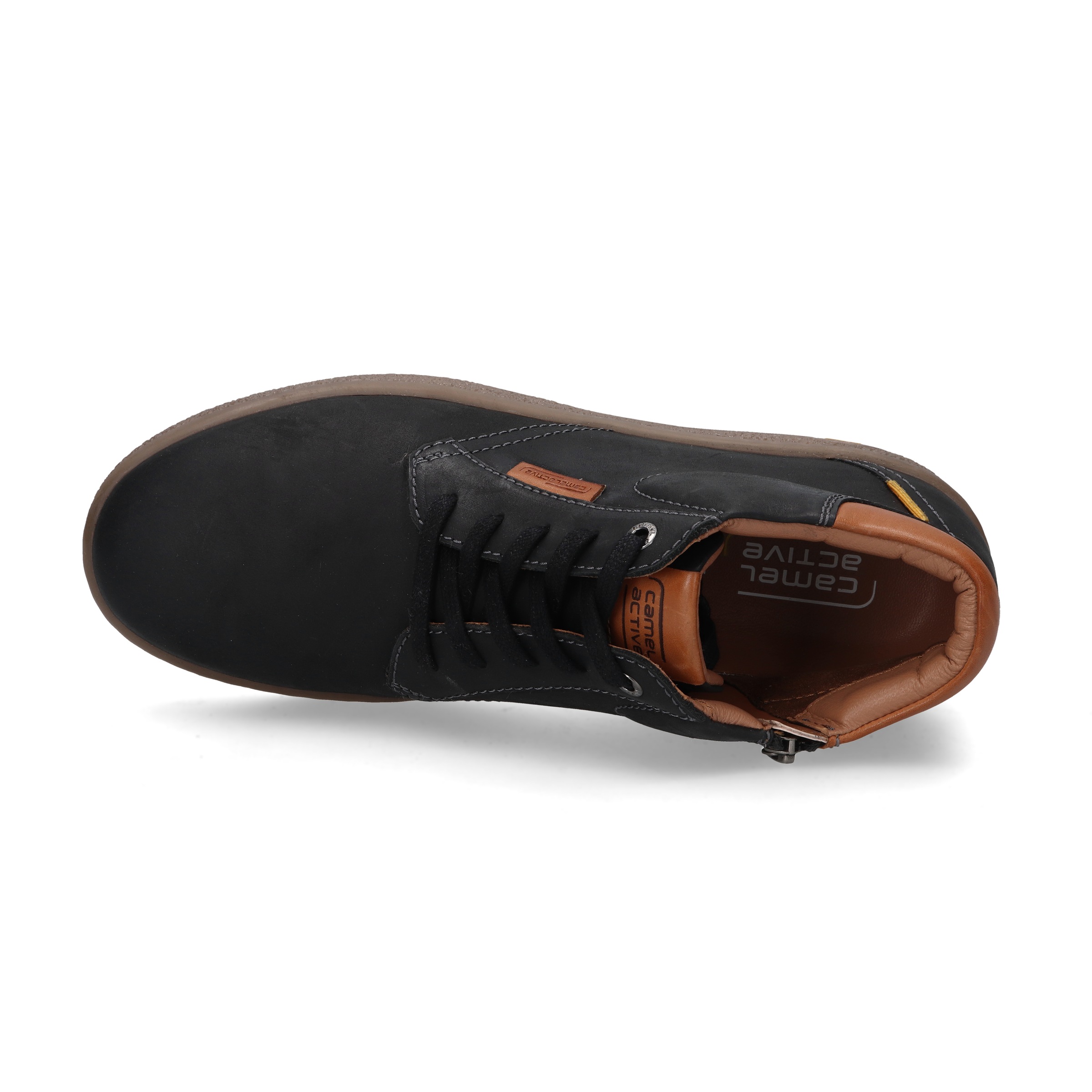 camel active Sneaker, Schnürboots, Freizeitschuh mit Logo-Flag
