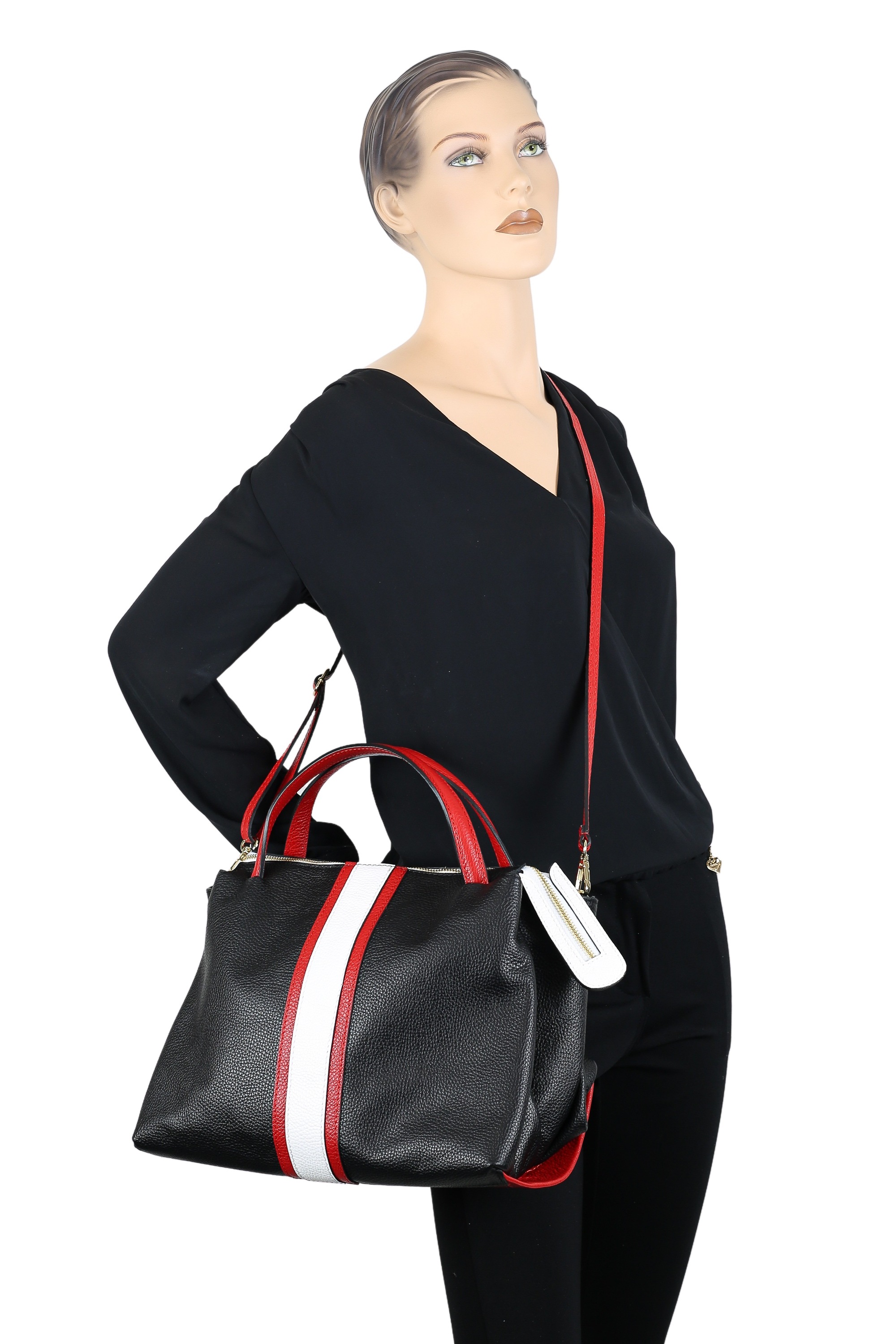 COLLEZIONE ALESSANDRO Schultertasche »LineaUna«, aus weichem Leder, Made in Italy