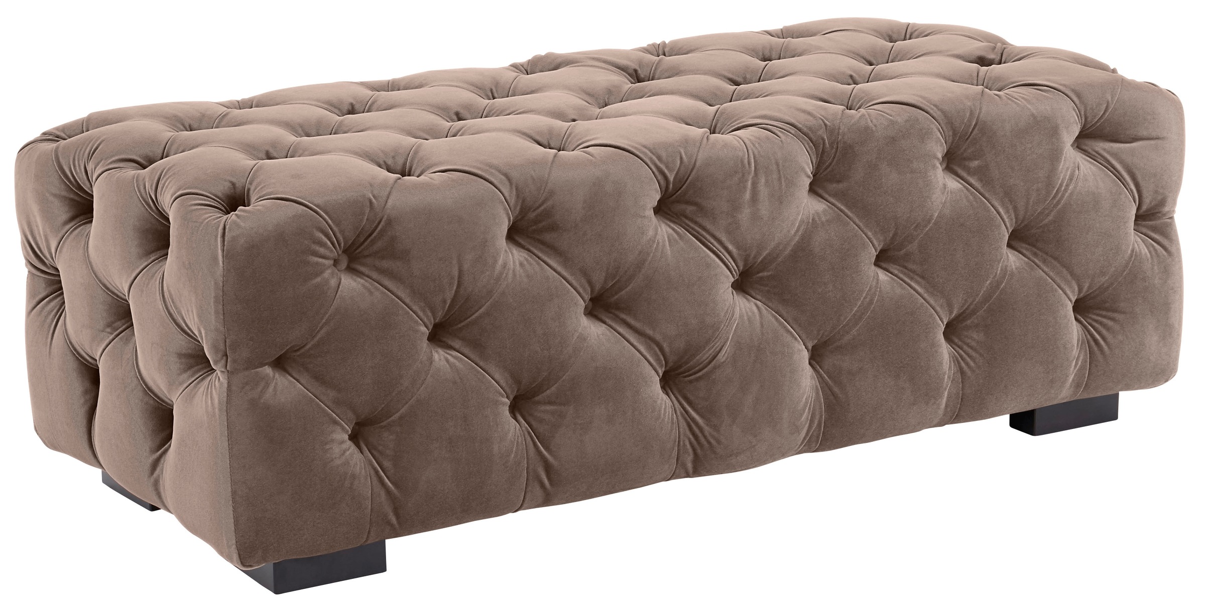 Home affaire Polsterhocker "Kalina", mit klassischer Chesterfield-Knopfheft günstig online kaufen