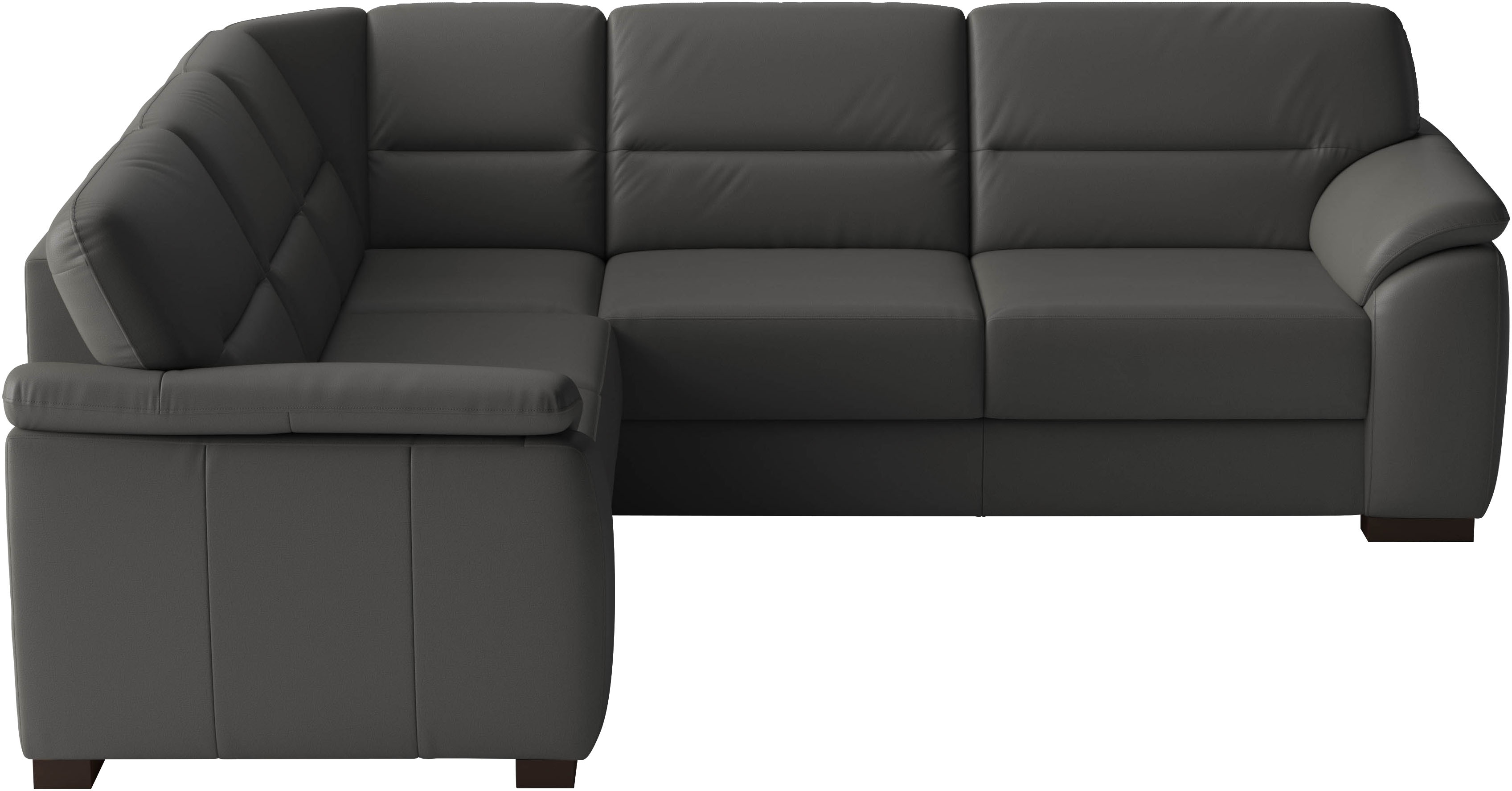 sit&more Ecksofa "Montego Leder, L-Form, B: 255cm" wahlweise mit Schlaffunktion und Schubkasten