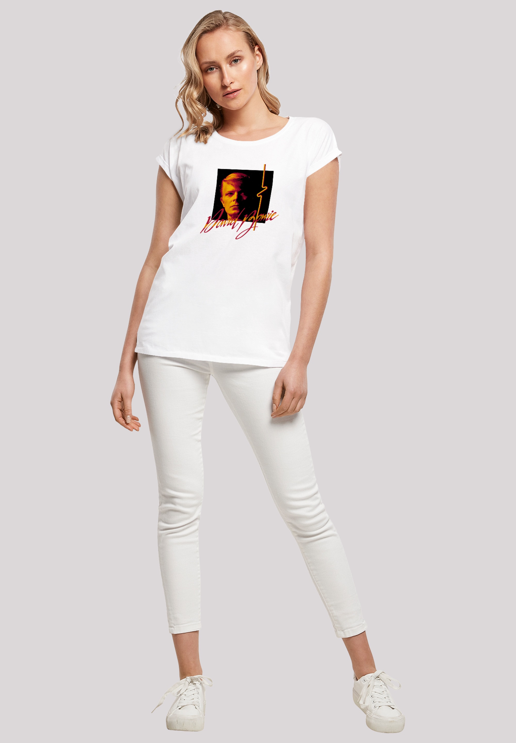F4NT4STIC T-Shirt »David Bowie Photo Angle 90s'«, Print