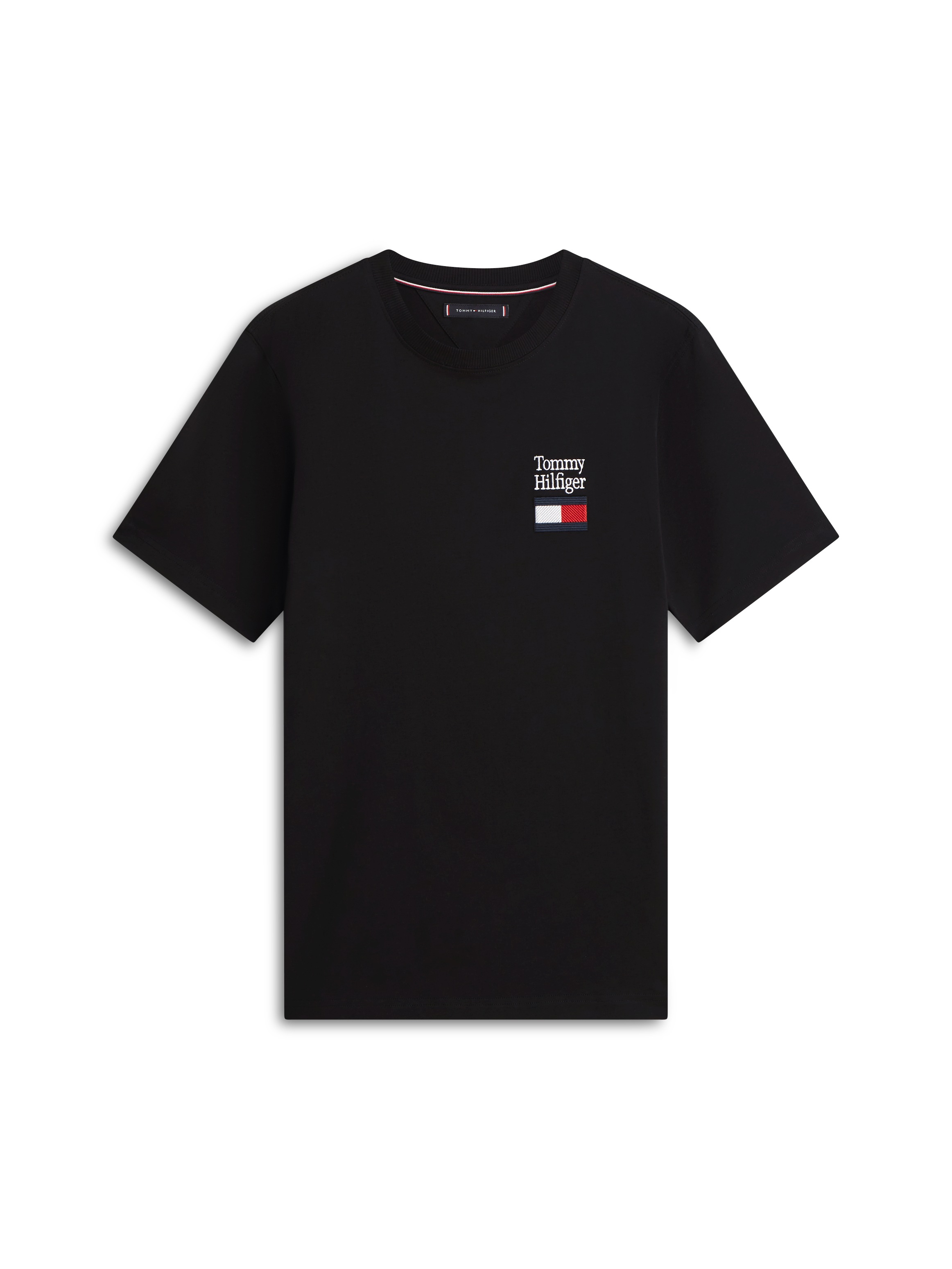 Tommy Hilfiger T-Shirt »BRAND LOVE TEXT STACK« Regular fit mit Rundhalsausschnitt