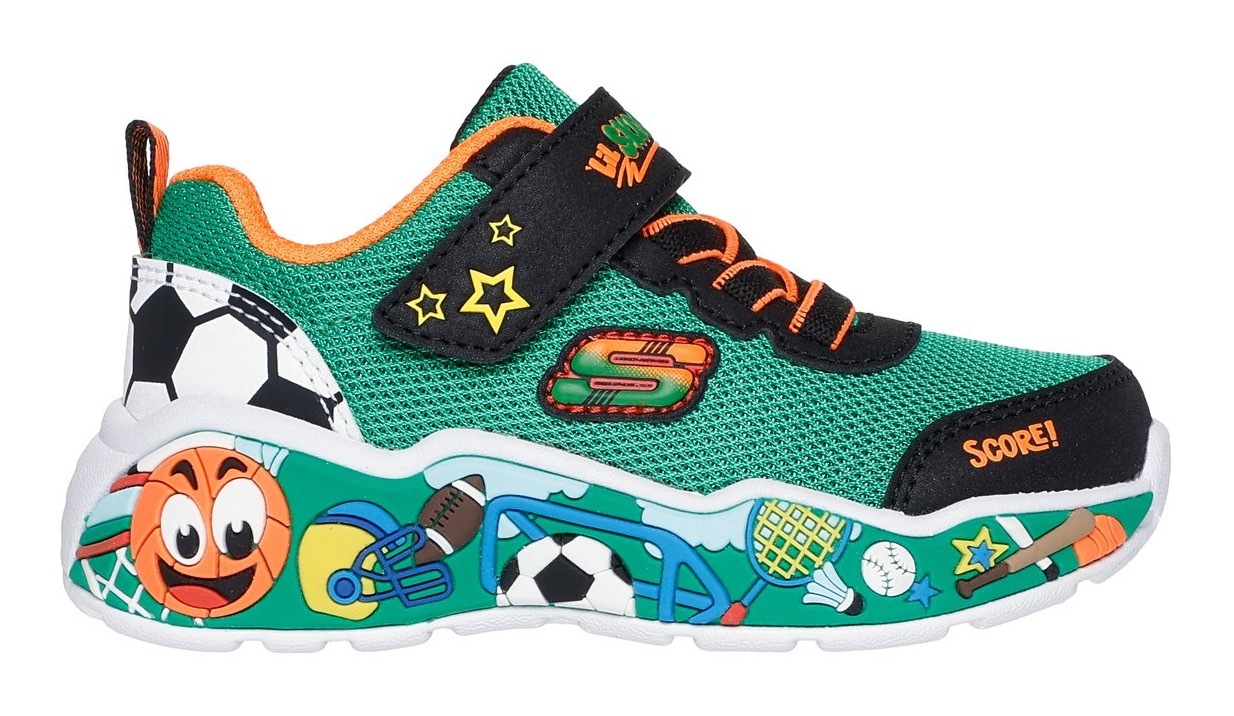 Skechers Lauflernschuh »PLAY SCENE«, Sneaker, Babyschuh mit Klettverschluss, Größenschablone zum Download