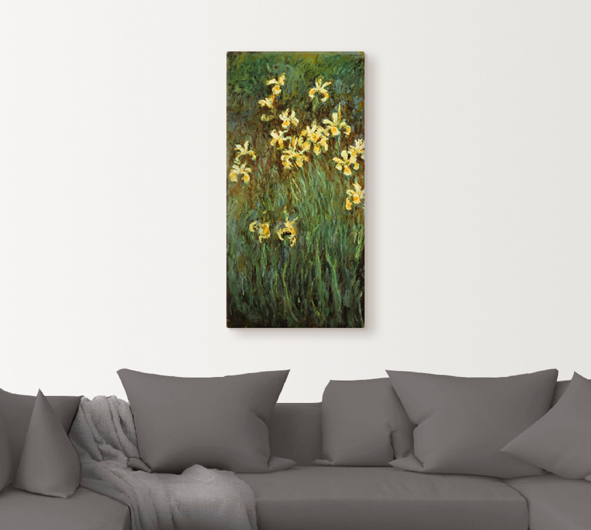 Artland Leinwandbild »Gelbe Iris.«, Blumenwiese, (1 St.), auf Keilrahmen gespannt