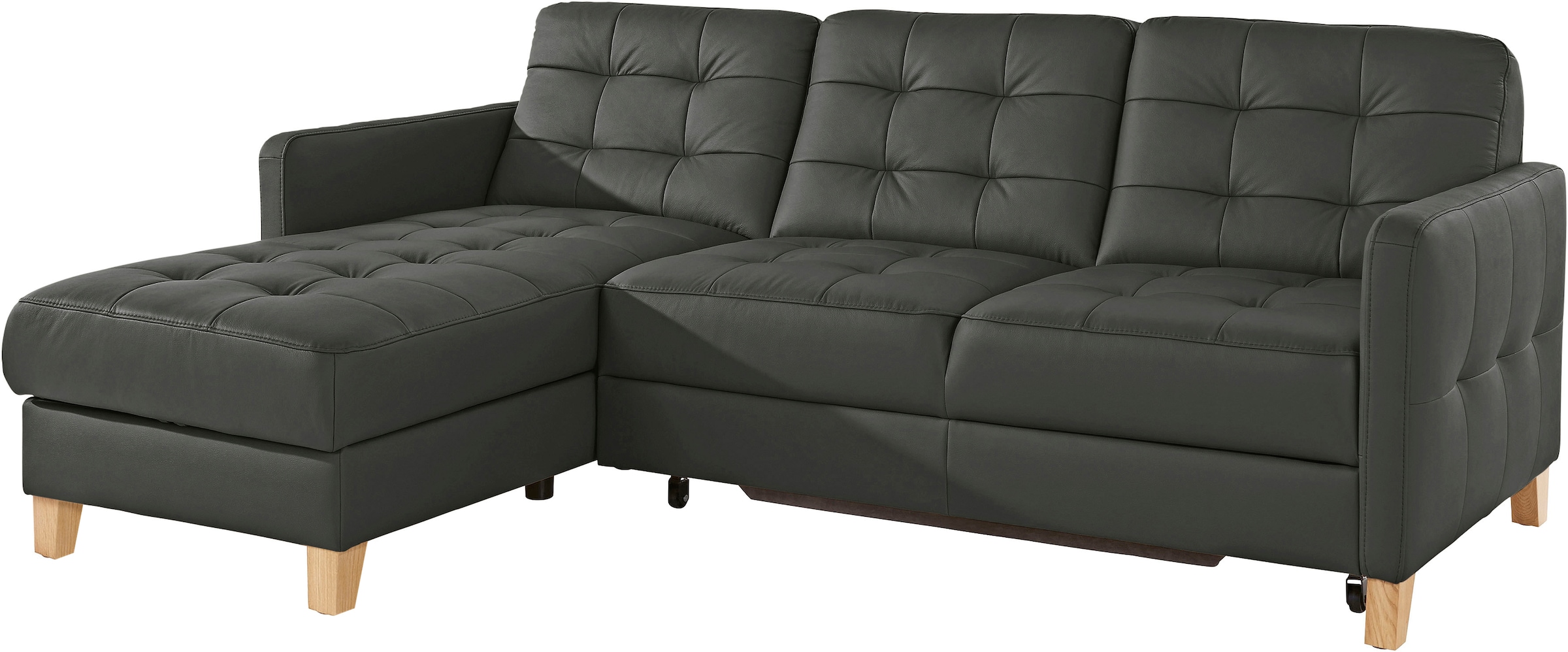 exxpo - sofa fashion Ecksofa »Elio, kompakt und komfortabel, bequem und zeitloses Design, L-Form«, wahlweise mit Bettfunktion