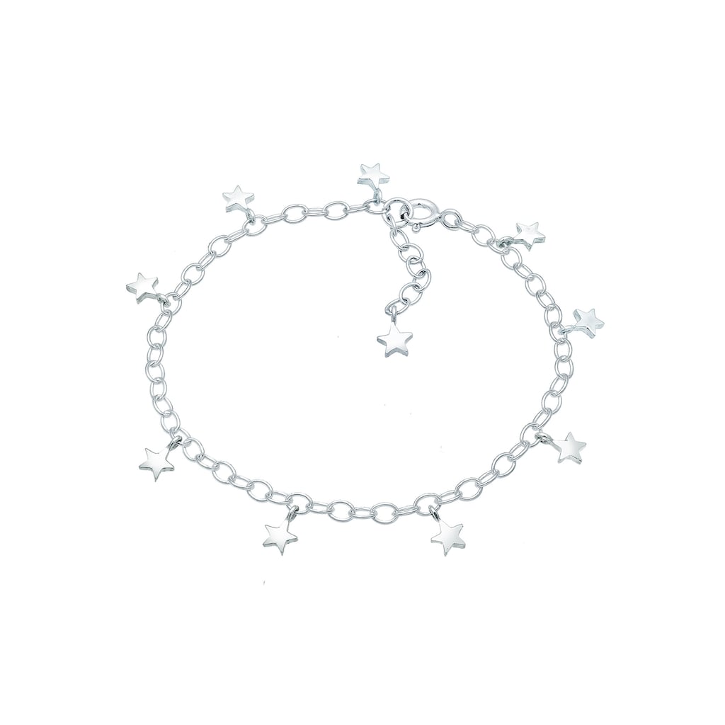 Elli Armband »Ankerkette Astro Stern Symbol Trend 925er Silber«