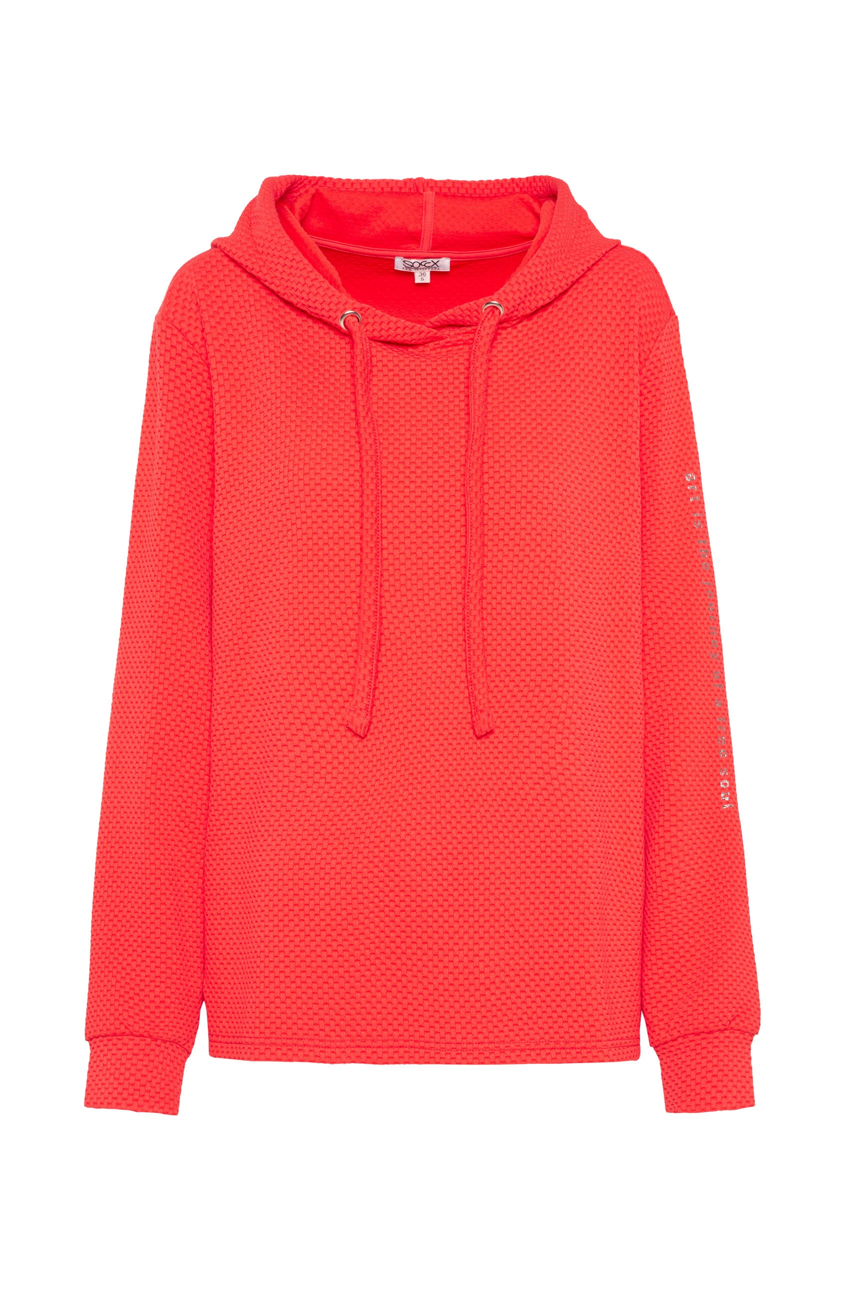 SOCCX Kapuzensweatshirt, mit Seitenschlitze