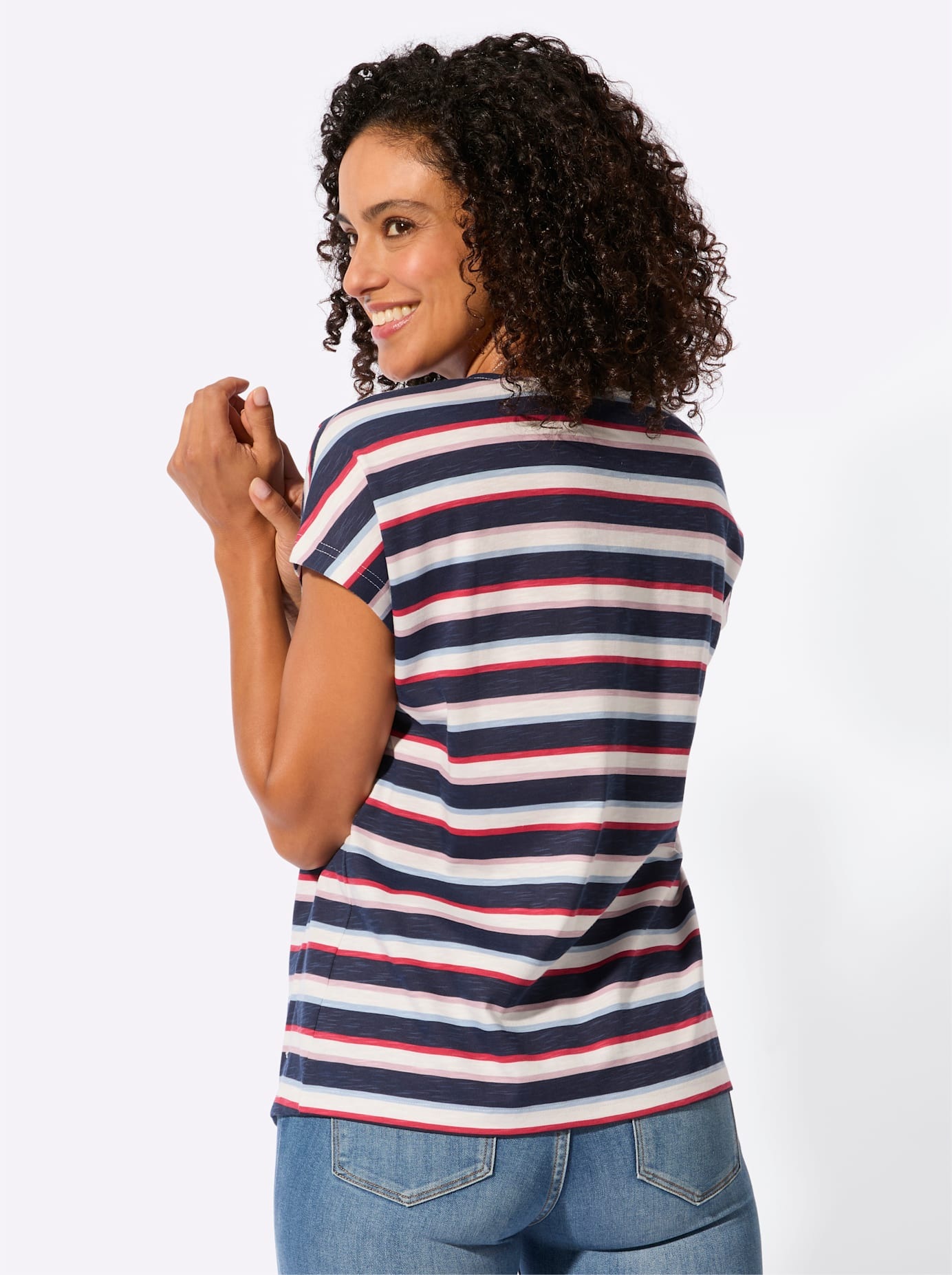 Thumbnail - Casual Looks Rundhalsshirt "Ringelshirt" 1 tlg.