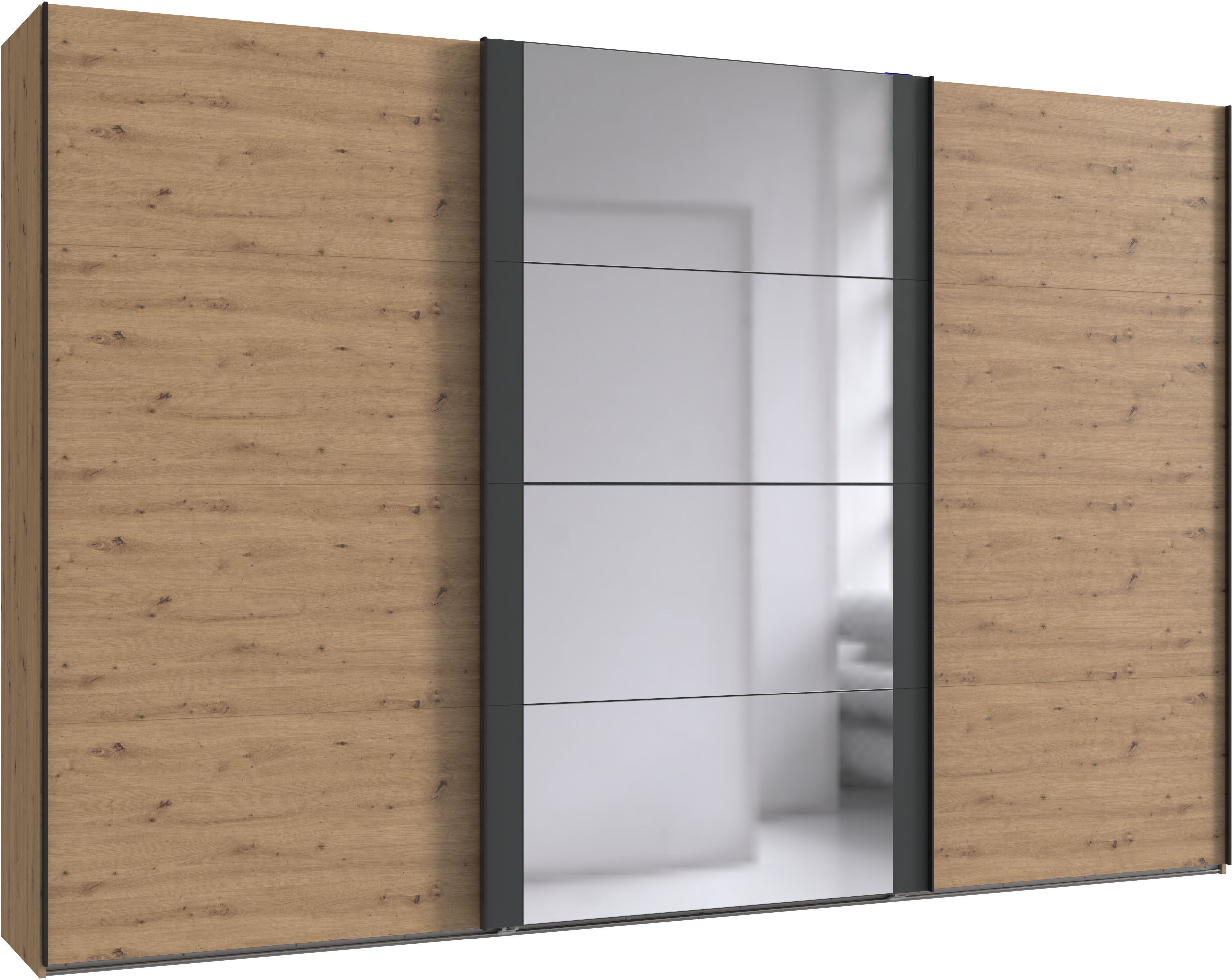 Wimex Schwebetürenschrank "Bern Schiebetürenschrank" Schrank mit zusätzlicher Innenausstattung, Garderobe