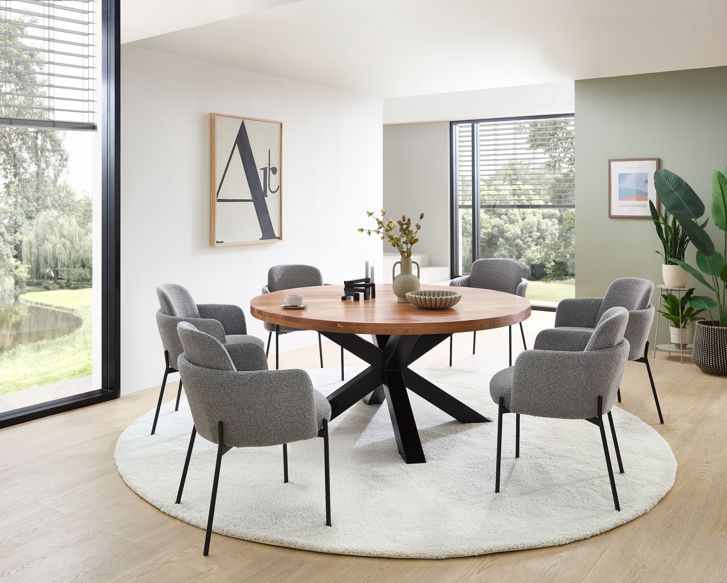 Stolkom Armlehnstuhl »Flora BxHxT 61x84x63 cm« (Set) 2 Stk.Breite 61cm, Federkern im Sitz