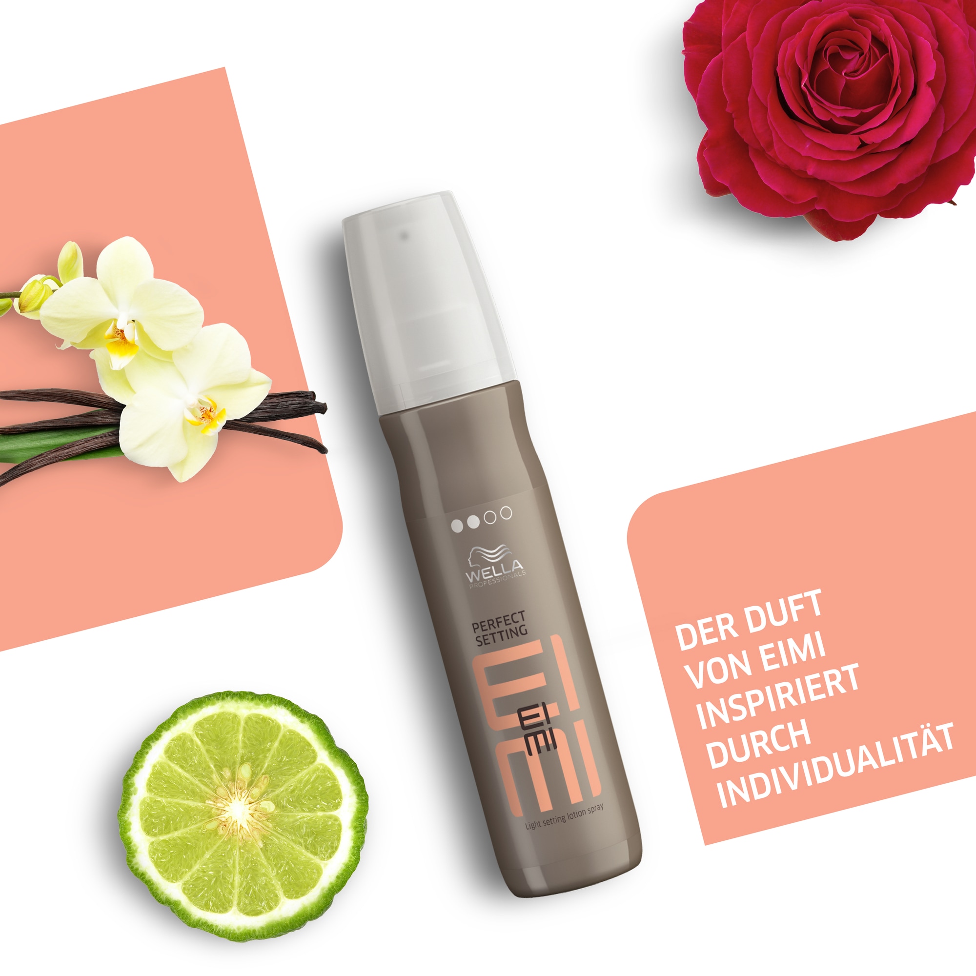 Wella Professionals Haarpflege-Spray »EIMI Perfect Setting Sprühfestiger« mittlerer Halt, mehr Volumen, ultimativer Glanz, schützt vor Föhnhitze