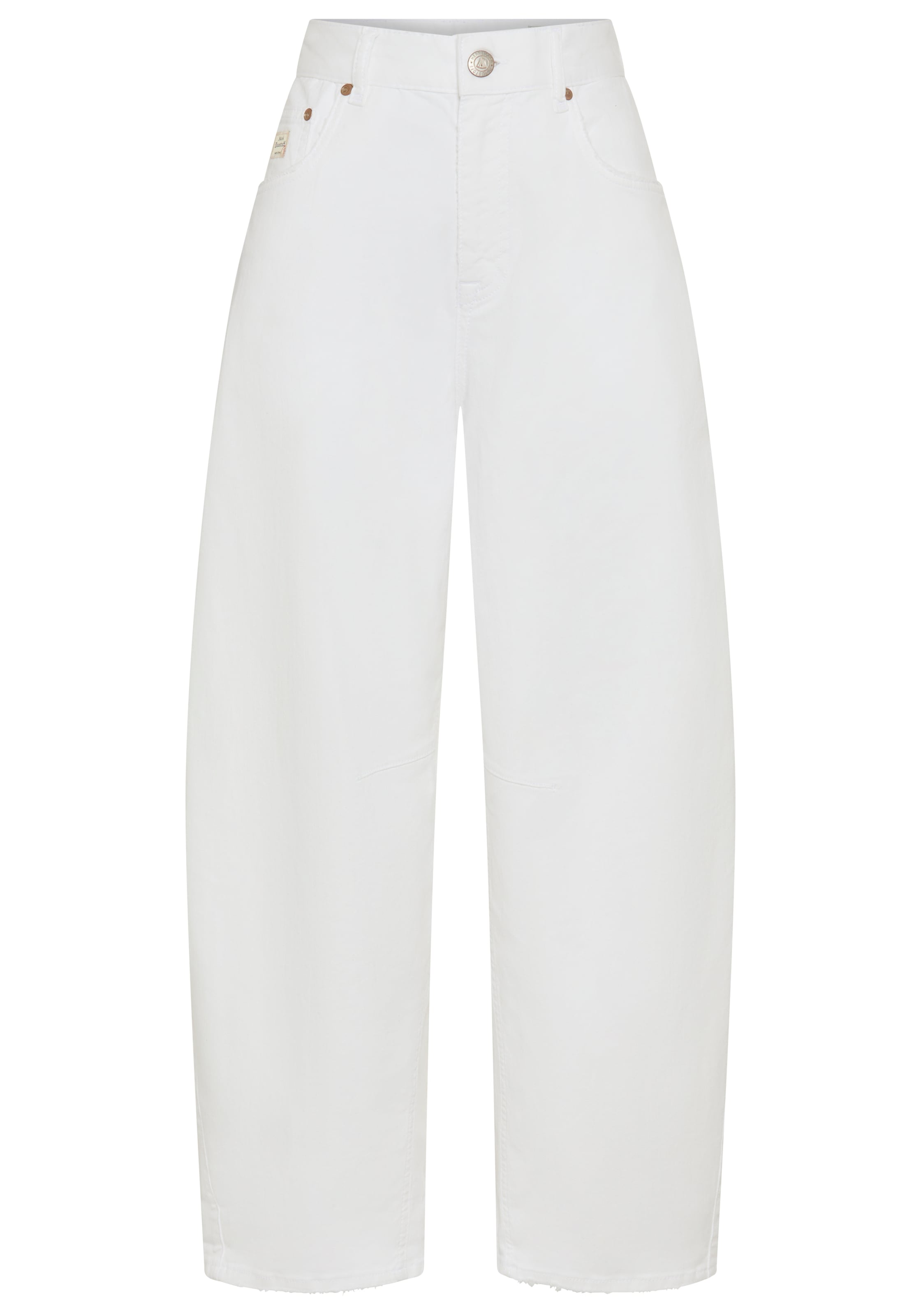 Herrlicher 5-Pocket-Jeans »Barrow Denim White Stretch« im Barrel Fit, Abnäher