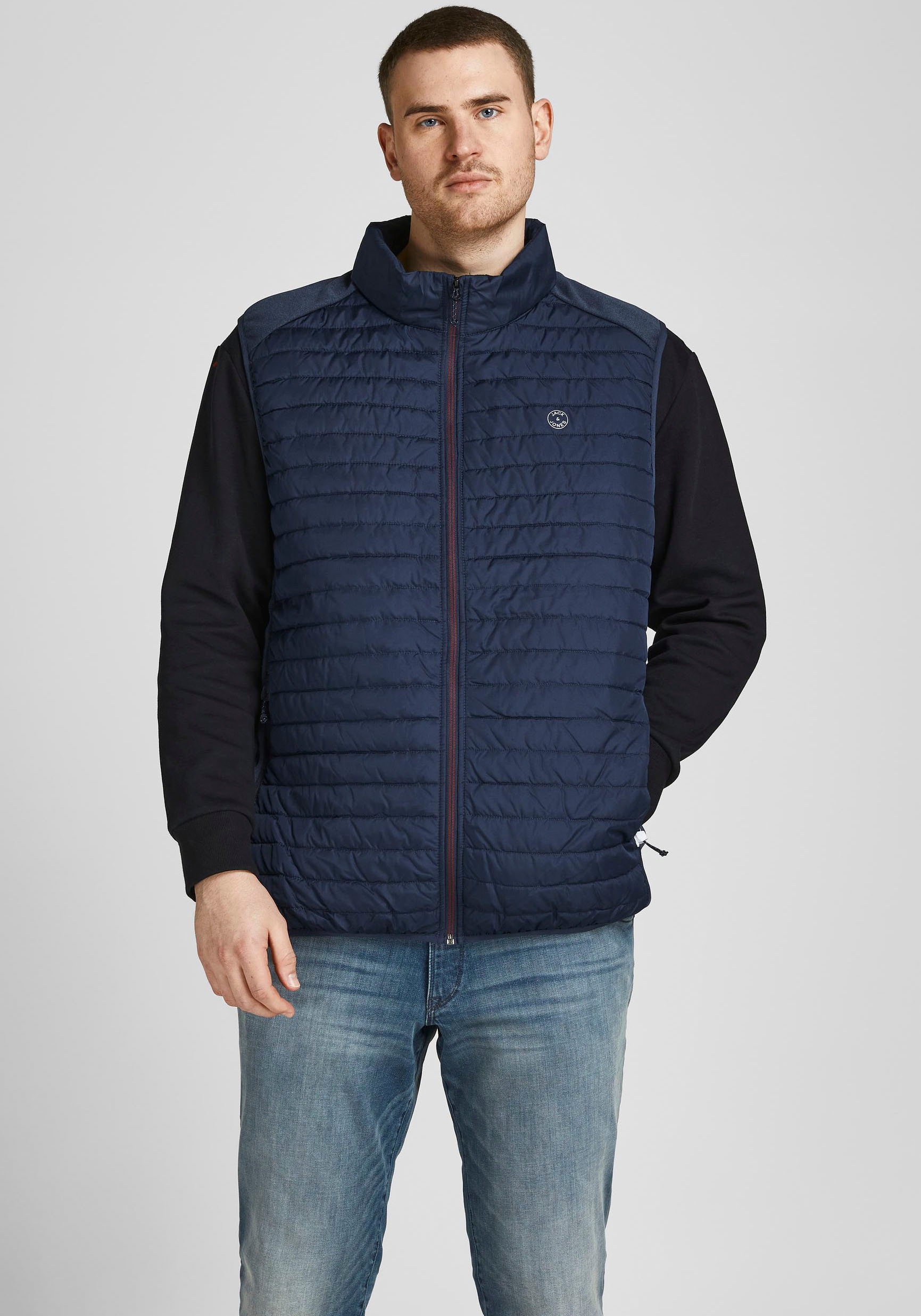 Jack & Jones PlusSize Steppweste "MULTI mit Stehkragen und normaler Form", günstig online kaufen