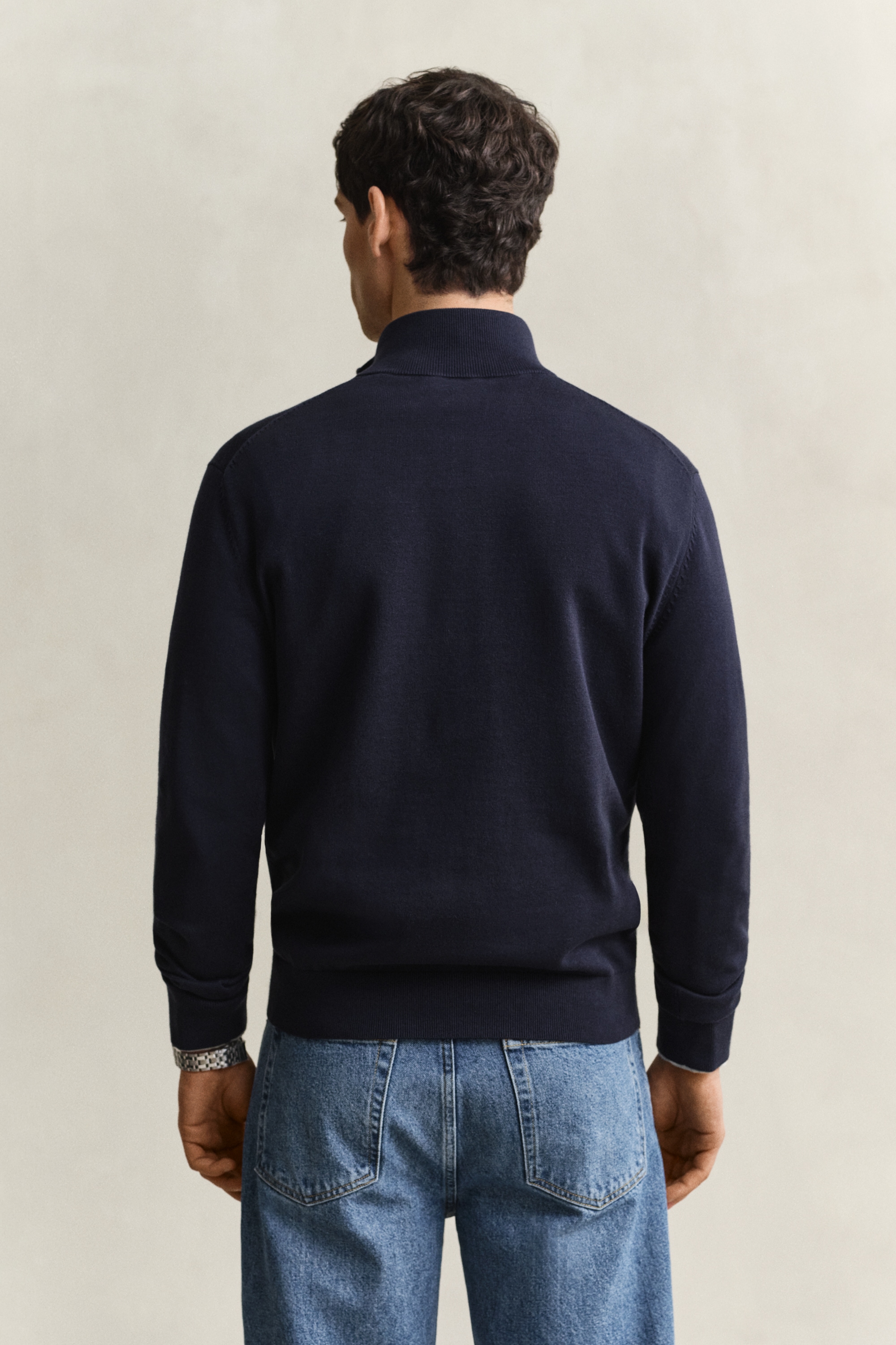 Gant »CLASSIC COTTON HALF ZIP« Regular fit mit Troyerkragen