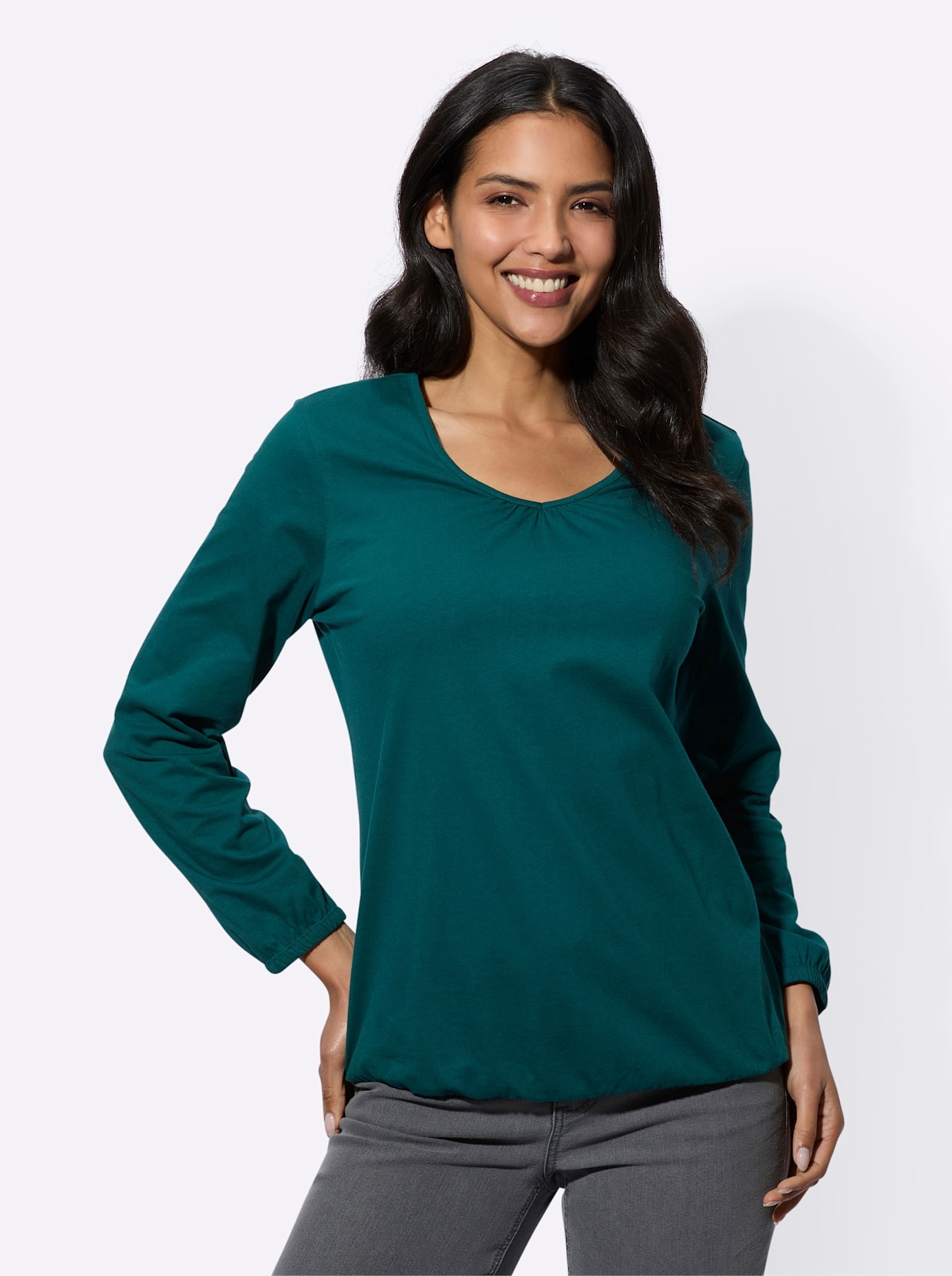 Classic Basics Langarmshirt "Langarm-Shirt" 1 Stk. tlg. günstig online kaufen