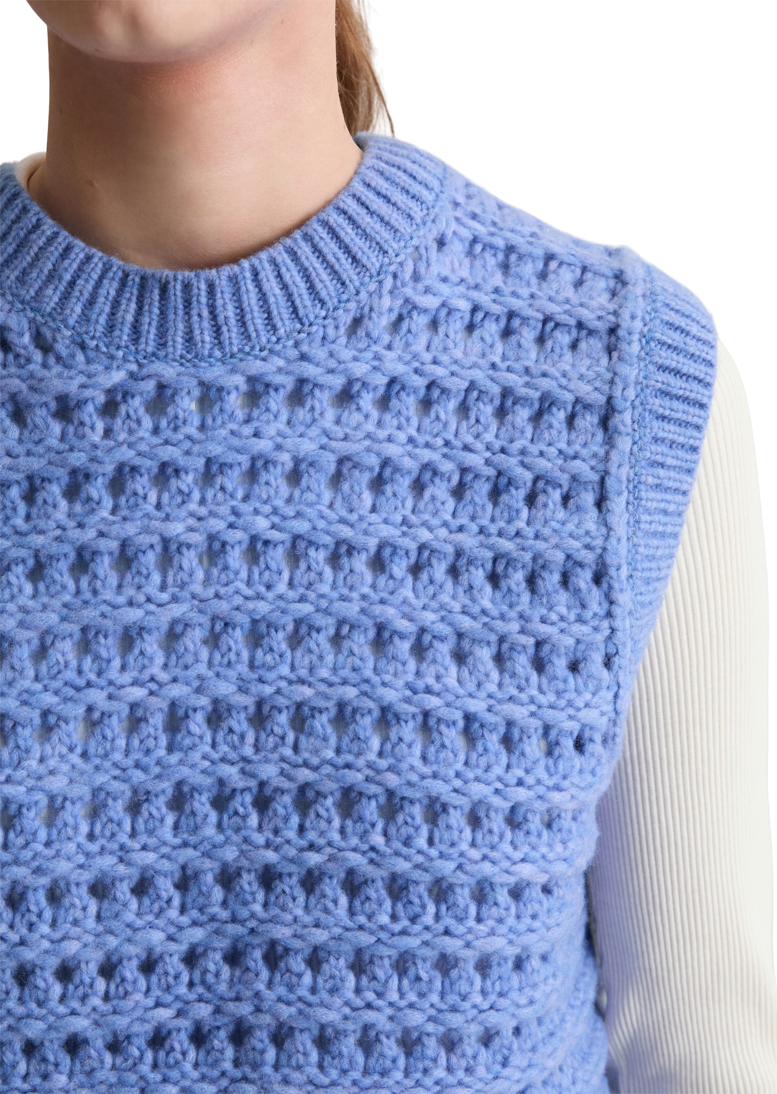 Marc O'Polo DENIM Rundhalspullover »aus softem Schurwolle-Mix«