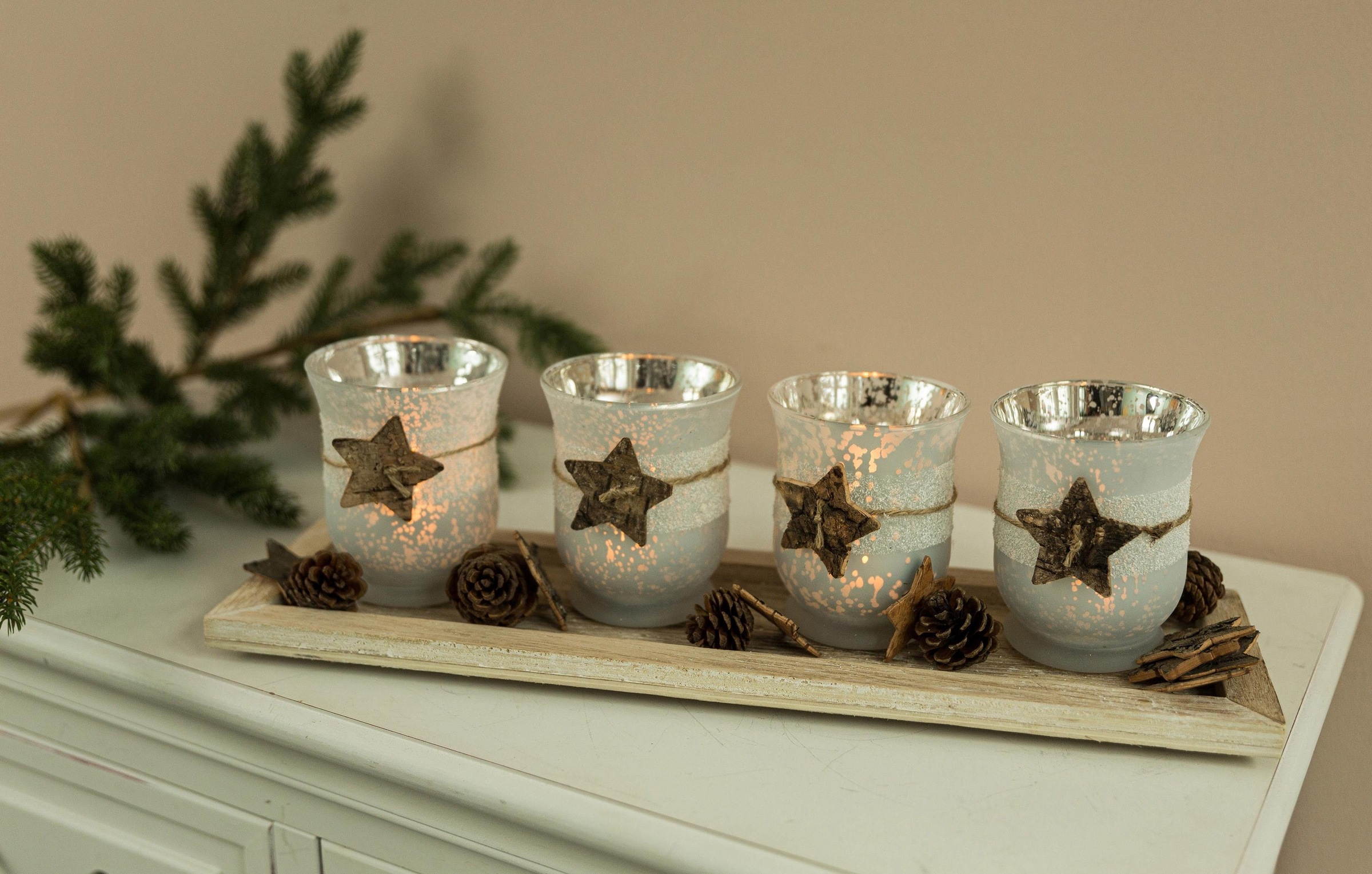 Myflair Möbel & Accessoires Teelichthalter »Weihnachtsdeko«, (Set, 5 St.)  kaufen | BAUR